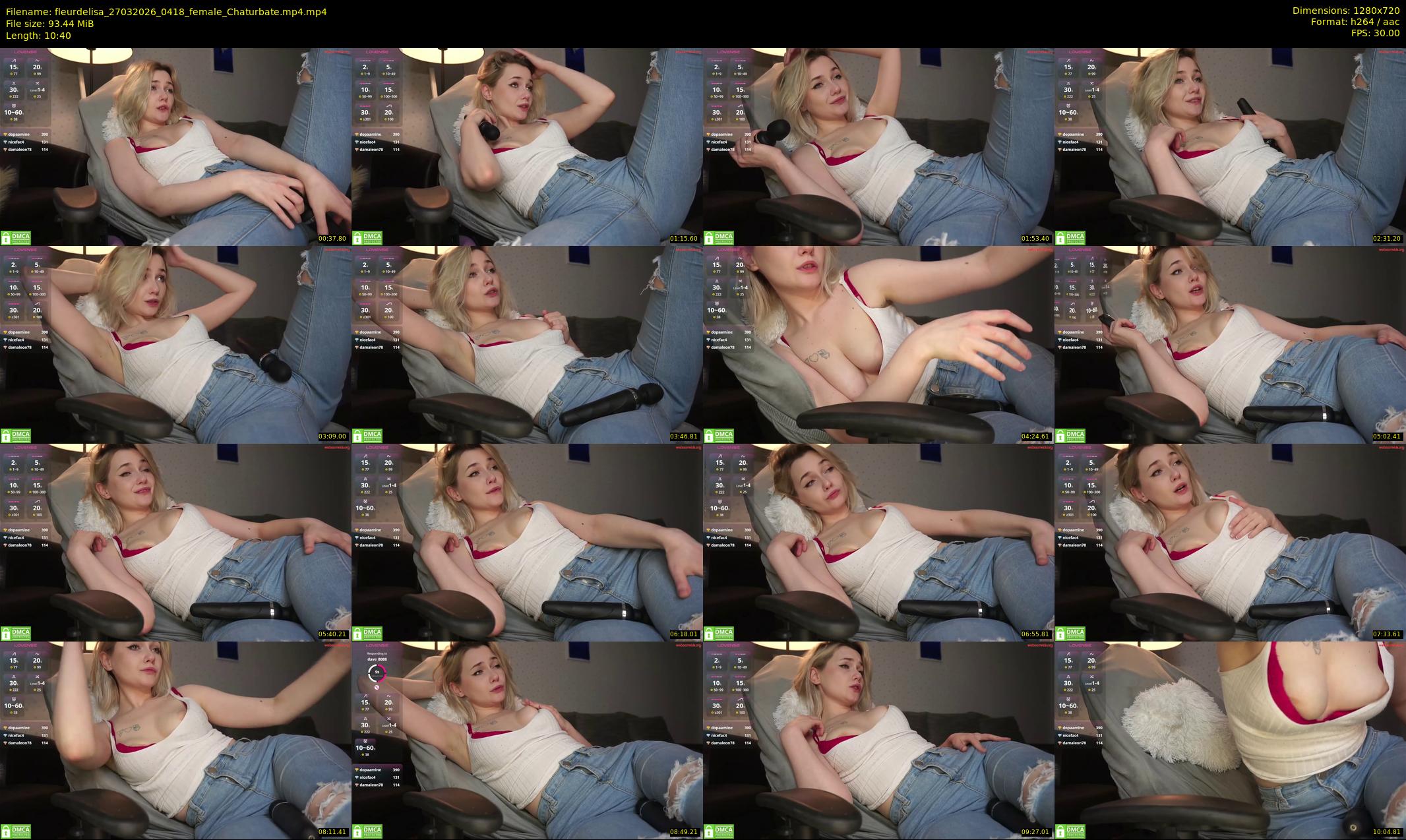 fleurdelisa — 11 minute Chaturbate female cam show recording, 720p, Mar 27, 2026