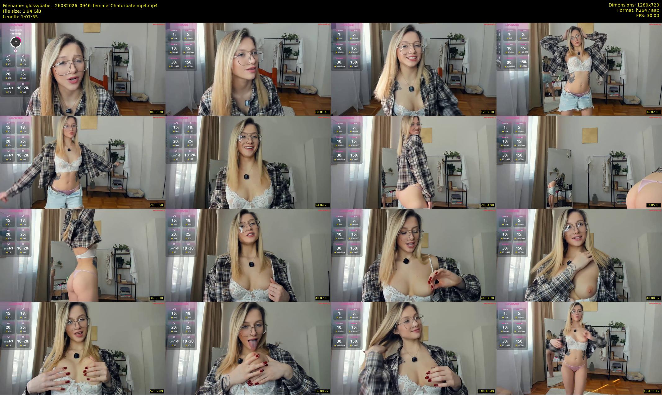 glossybabe_ — 68 minute Chaturbate female cam show recording, 720p, Mar 26, 2026