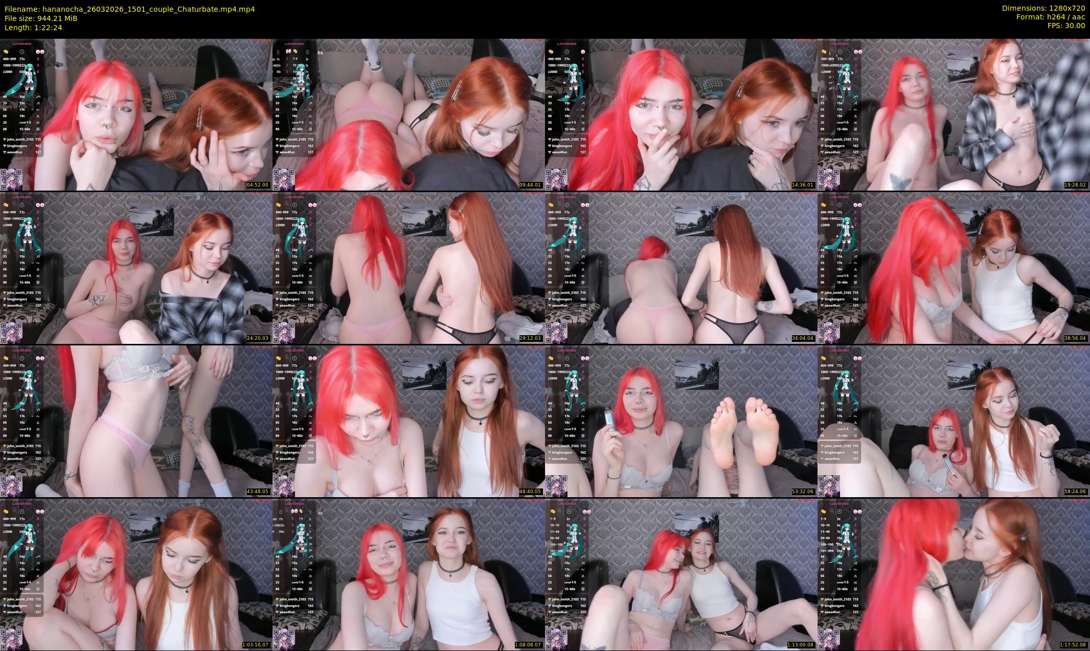 hananocha — 83 minute Chaturbate couple cam show recording, 720p, Mar 26, 2026