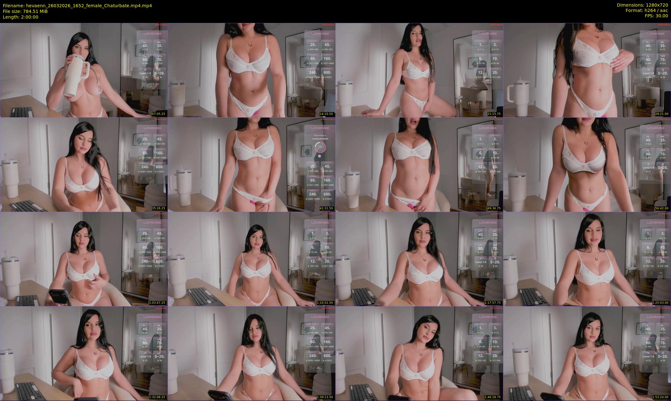 hevaenn — 120 minute Chaturbate female cam show recording, 720p, Mar 26, 2026