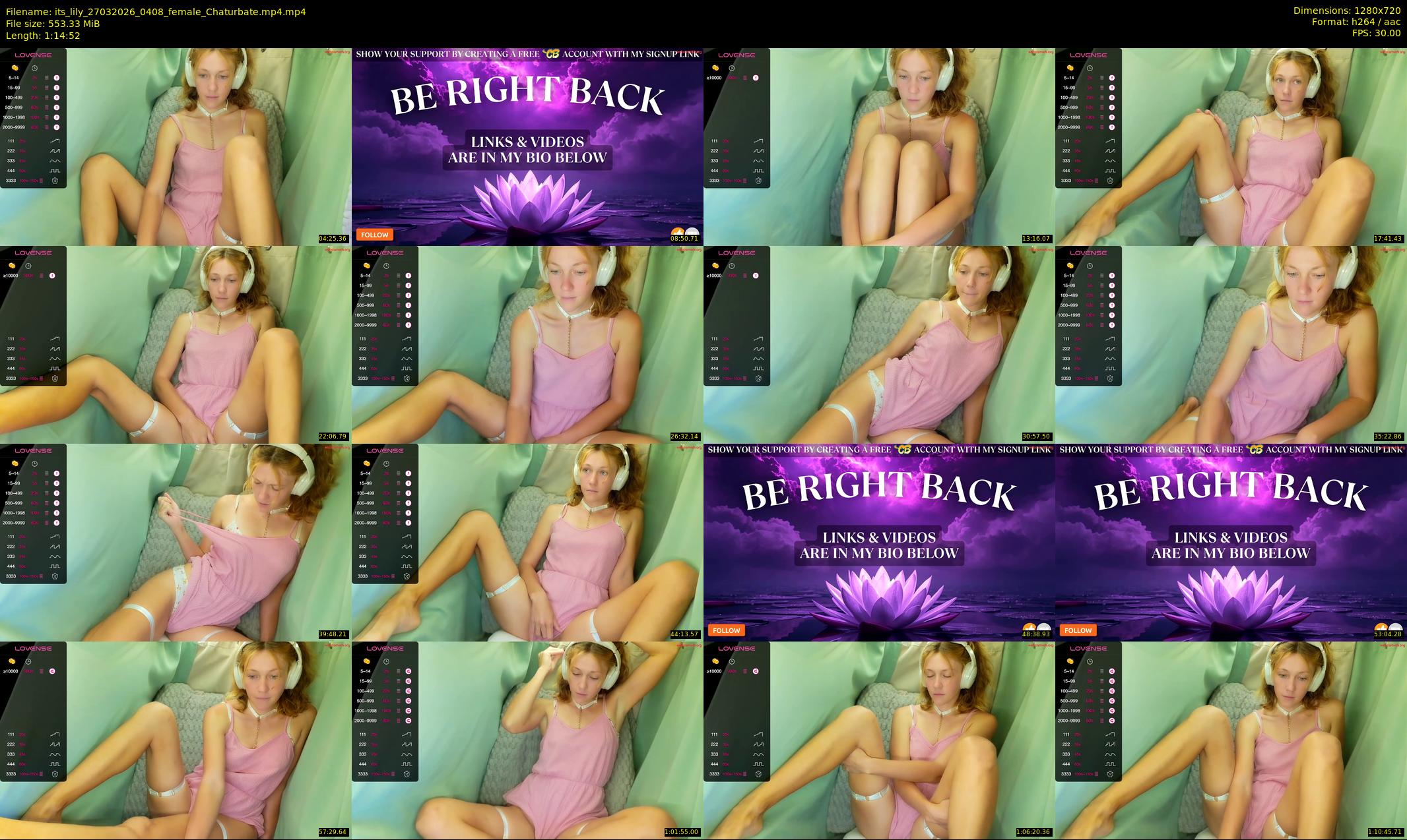 its_lily — 75 minute Chaturbate female cam show recording, 720p, Mar 27, 2026