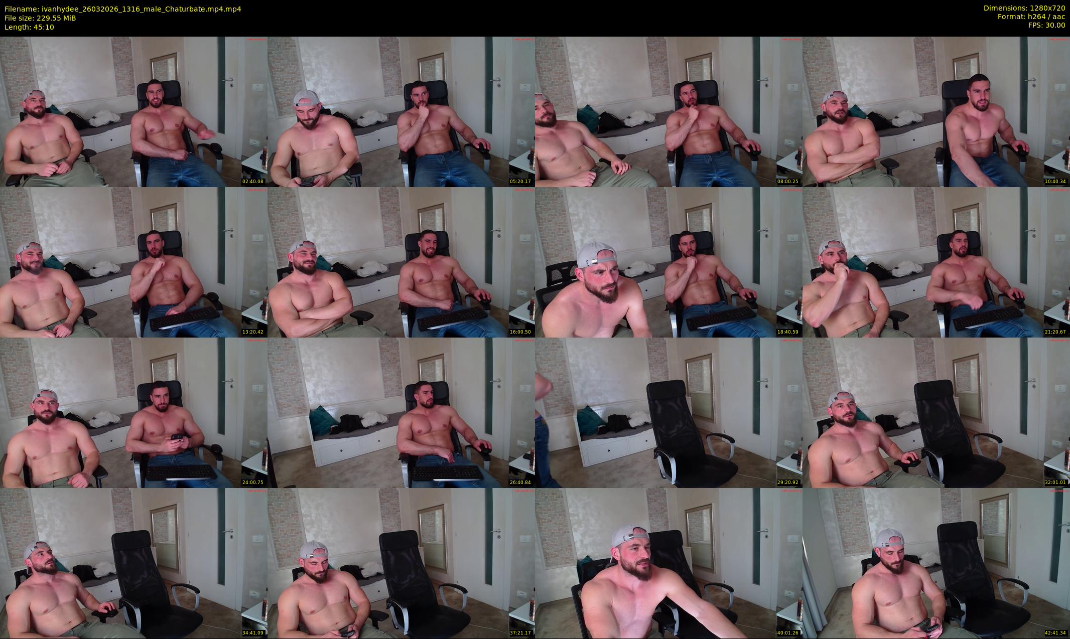 ivanhydee — 46 minute Chaturbate male cam show recording, 720p, Mar 26, 2026