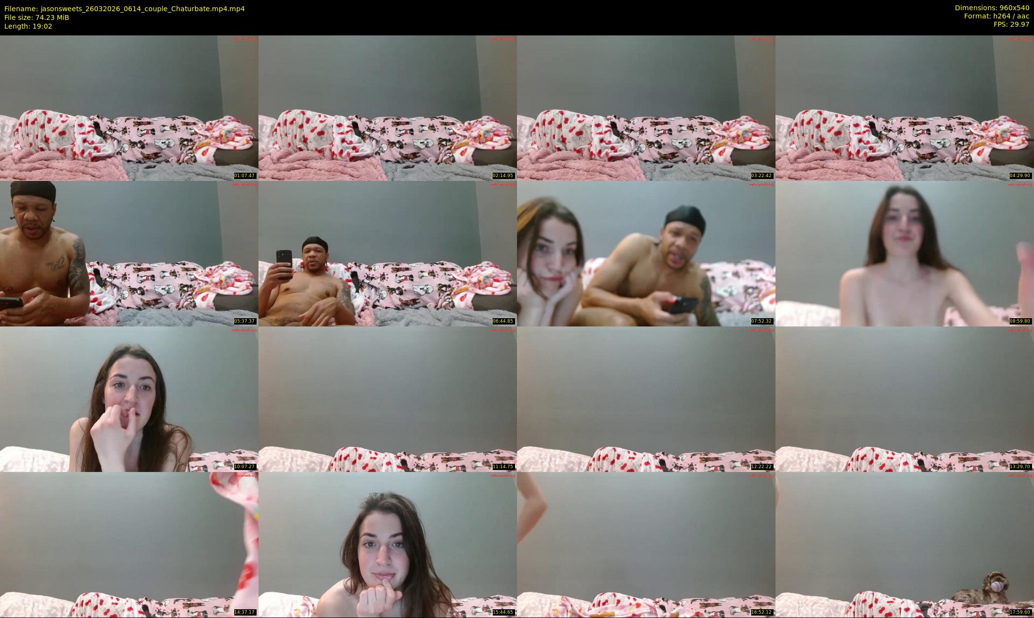 jasonsweets — 20 minute Chaturbate couple cam show recording, 480p, Mar 26, 2026
