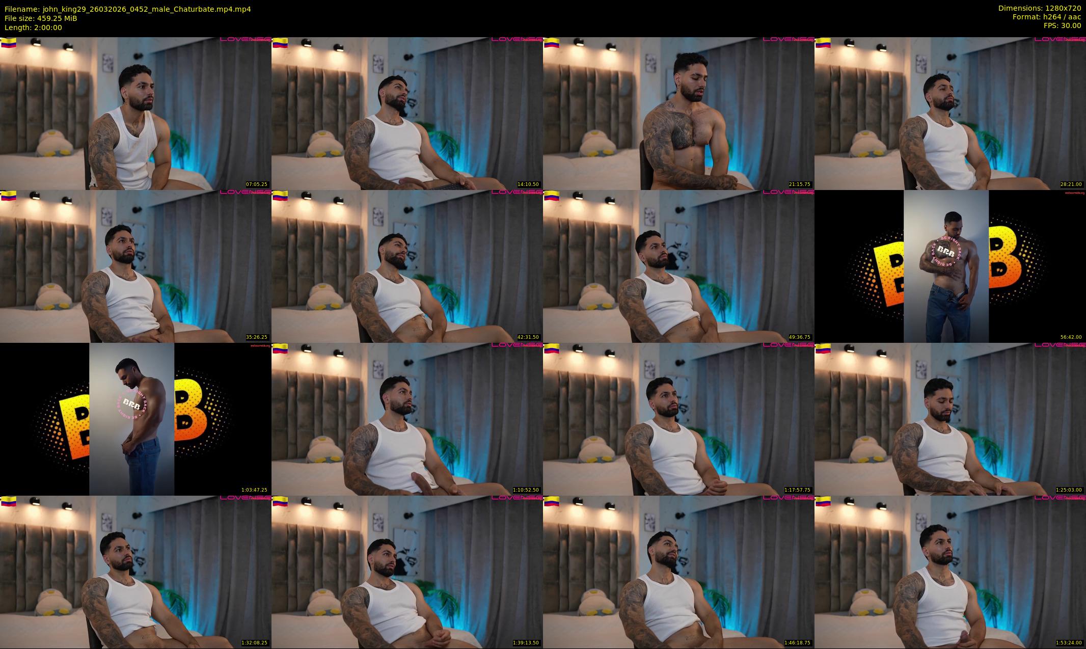 john_king29 — 120 minute Chaturbate male cam show recording, 720p, Mar 26, 2026