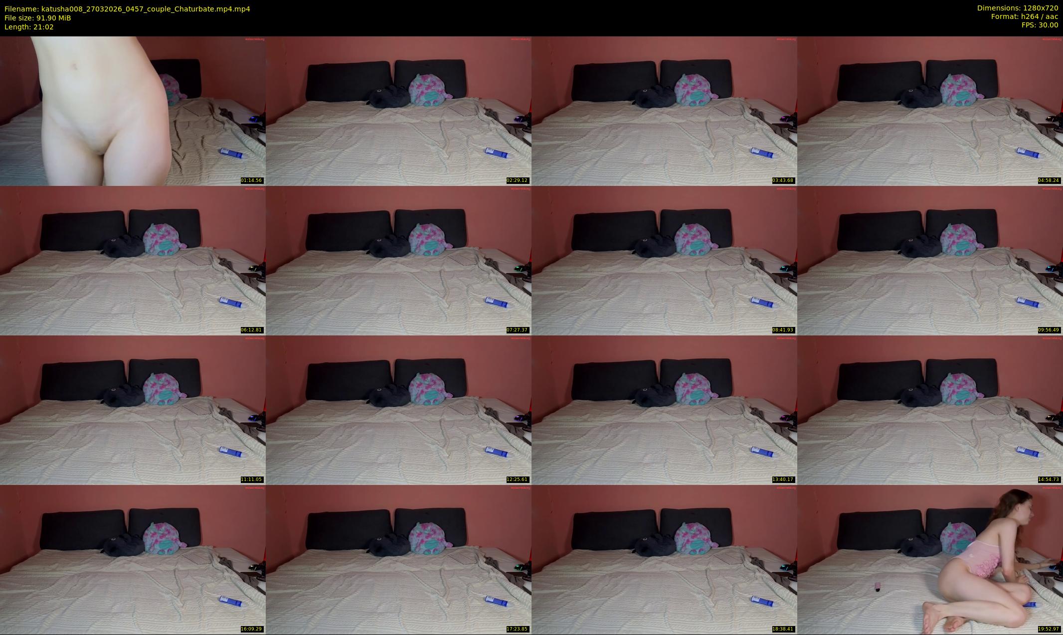 katusha008 — 22 minute Chaturbate couple cam show recording, 720p, Mar 27, 2026