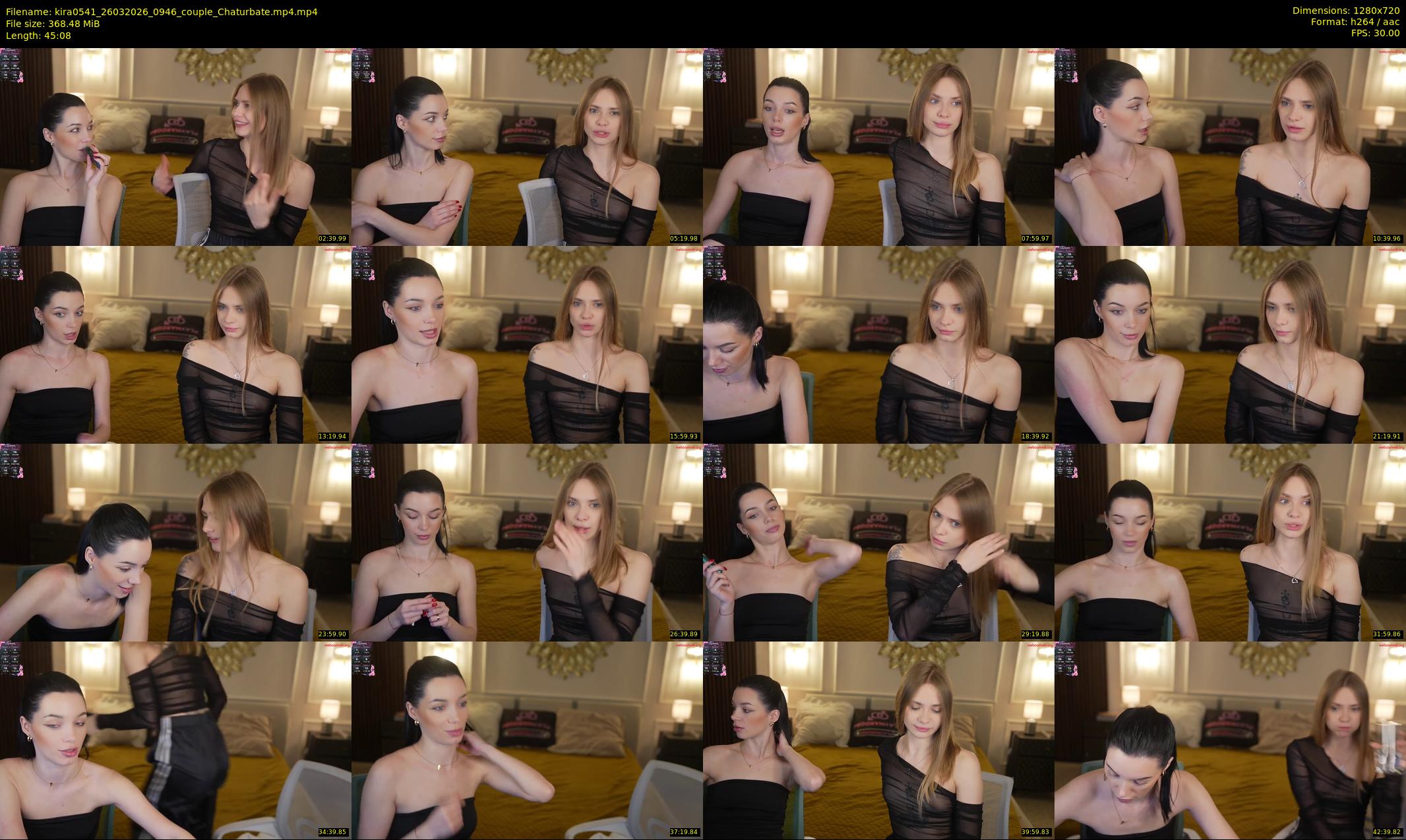 kira0541 — 46 minute Chaturbate couple cam show recording, 720p, Mar 26, 2026