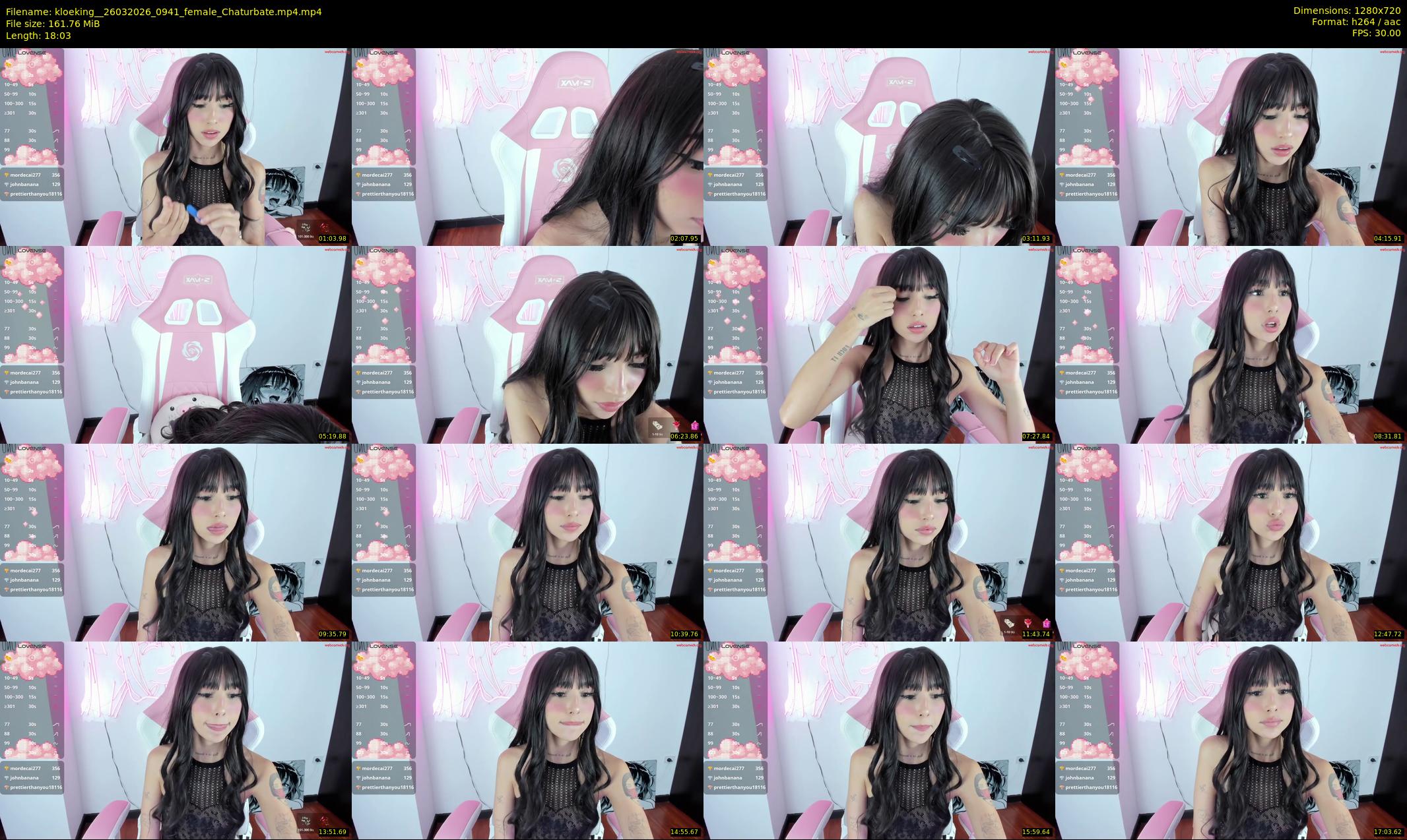 kloeking_ — 19 minute Chaturbate female cam show recording, 720p, Mar 26, 2026