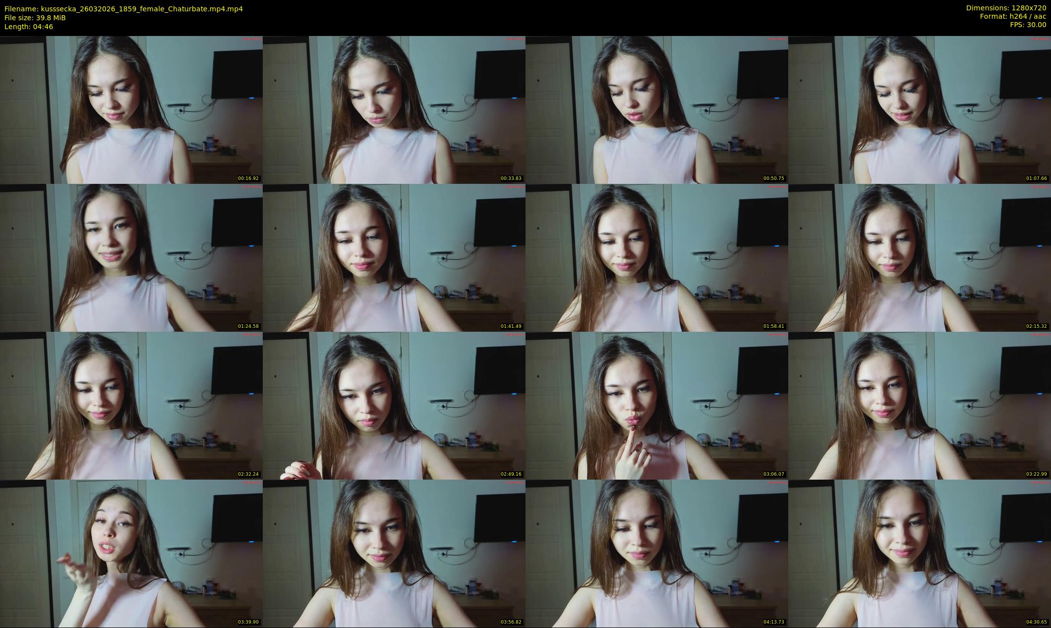 kusssecka — 5 minute Chaturbate female cam show recording, 720p, Mar 26, 2026