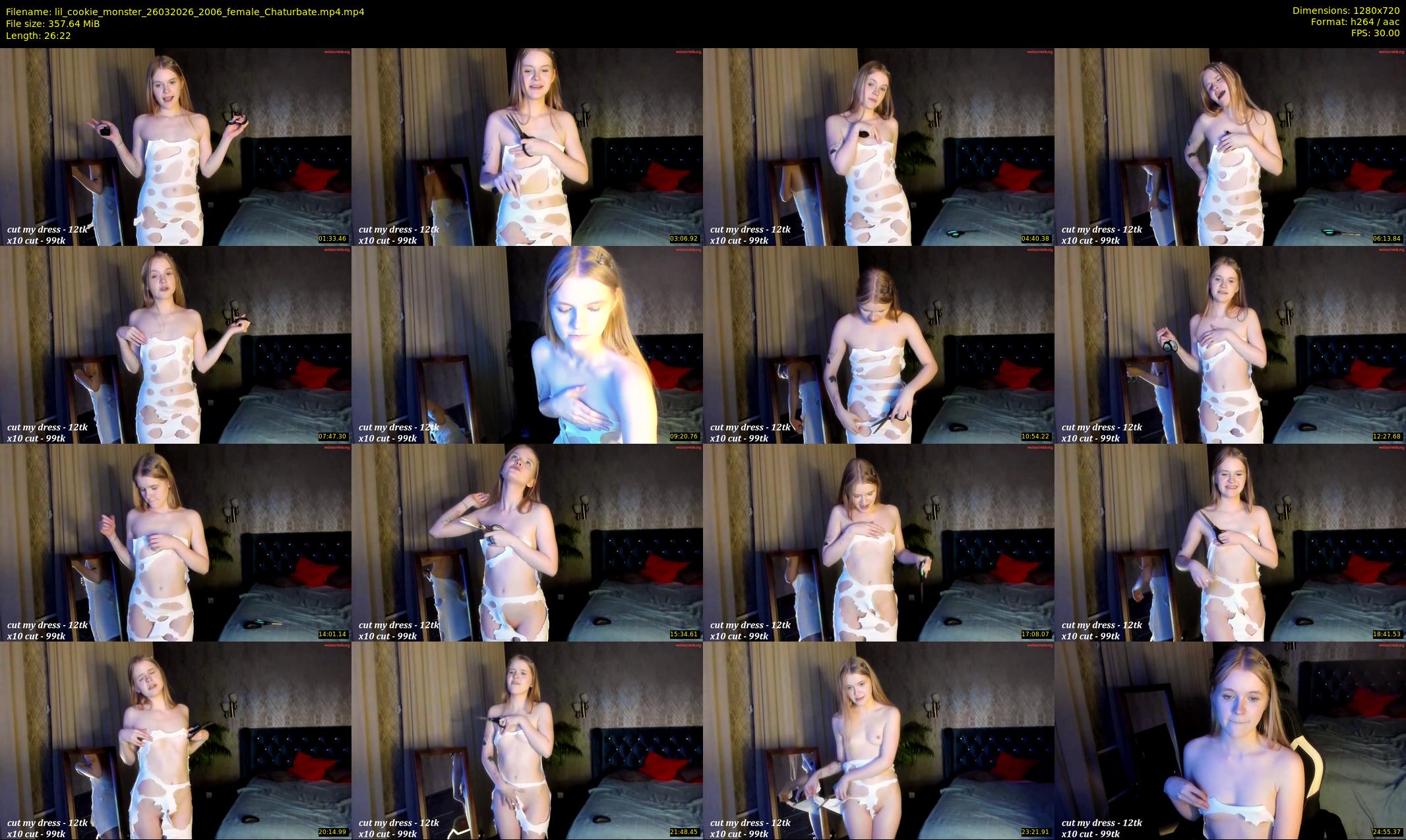 lil_cookie_monster — 27 minute Chaturbate female cam show recording, 720p, Mar 26, 2026