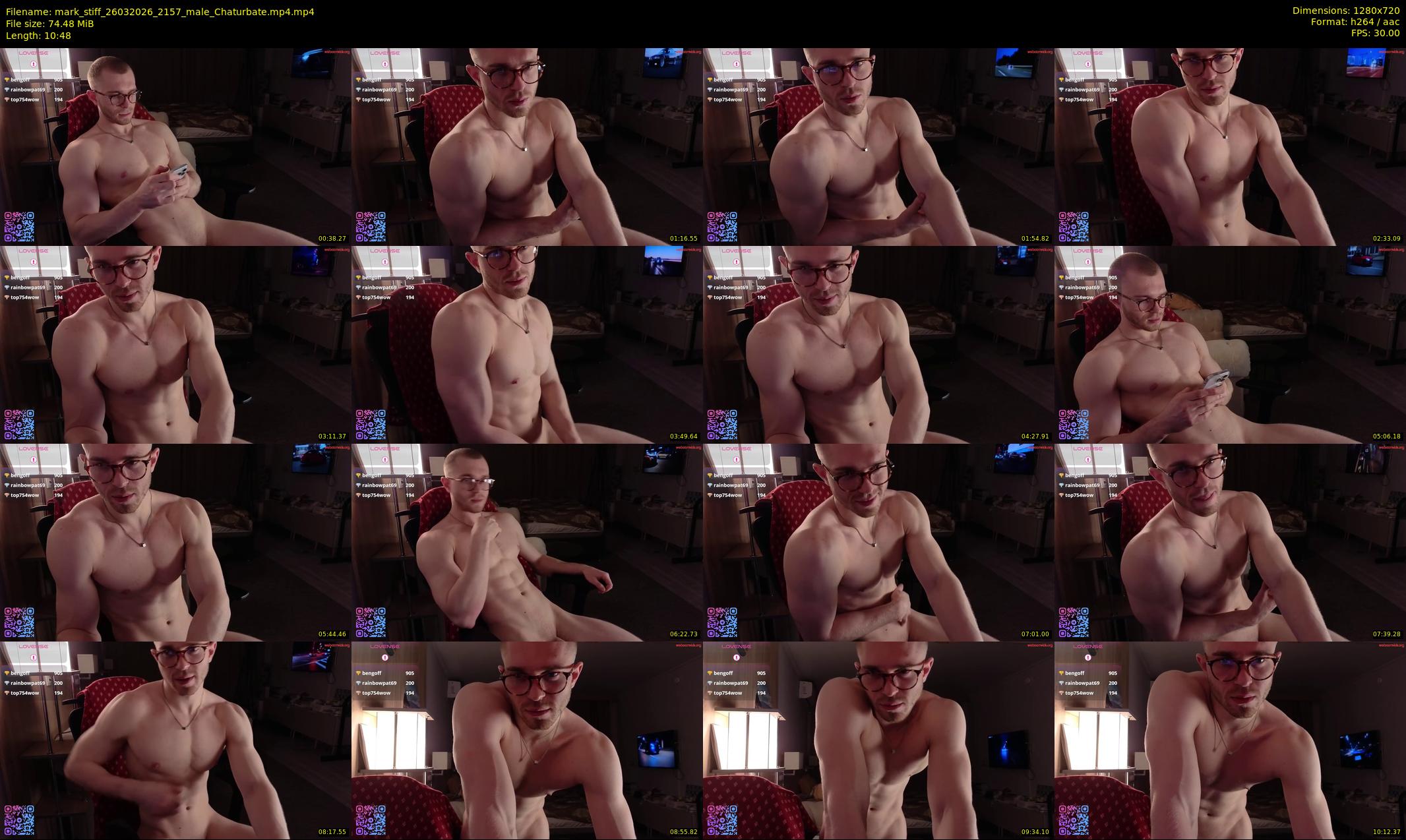mark_stiff — 11 minute Chaturbate male cam show recording, 720p, Mar 26, 2026