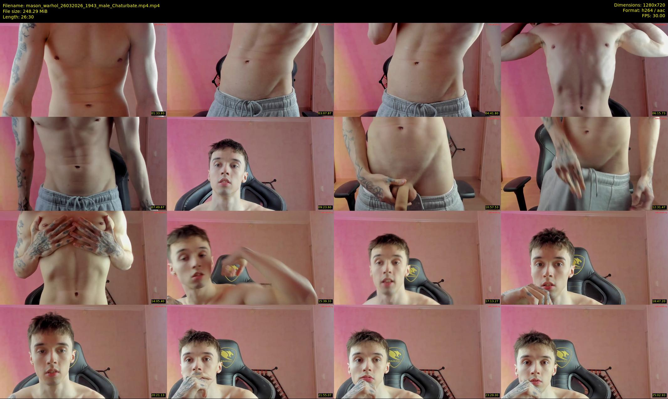 mason_warhol — 27 minute Chaturbate male cam show recording, 720p, Mar 26, 2026