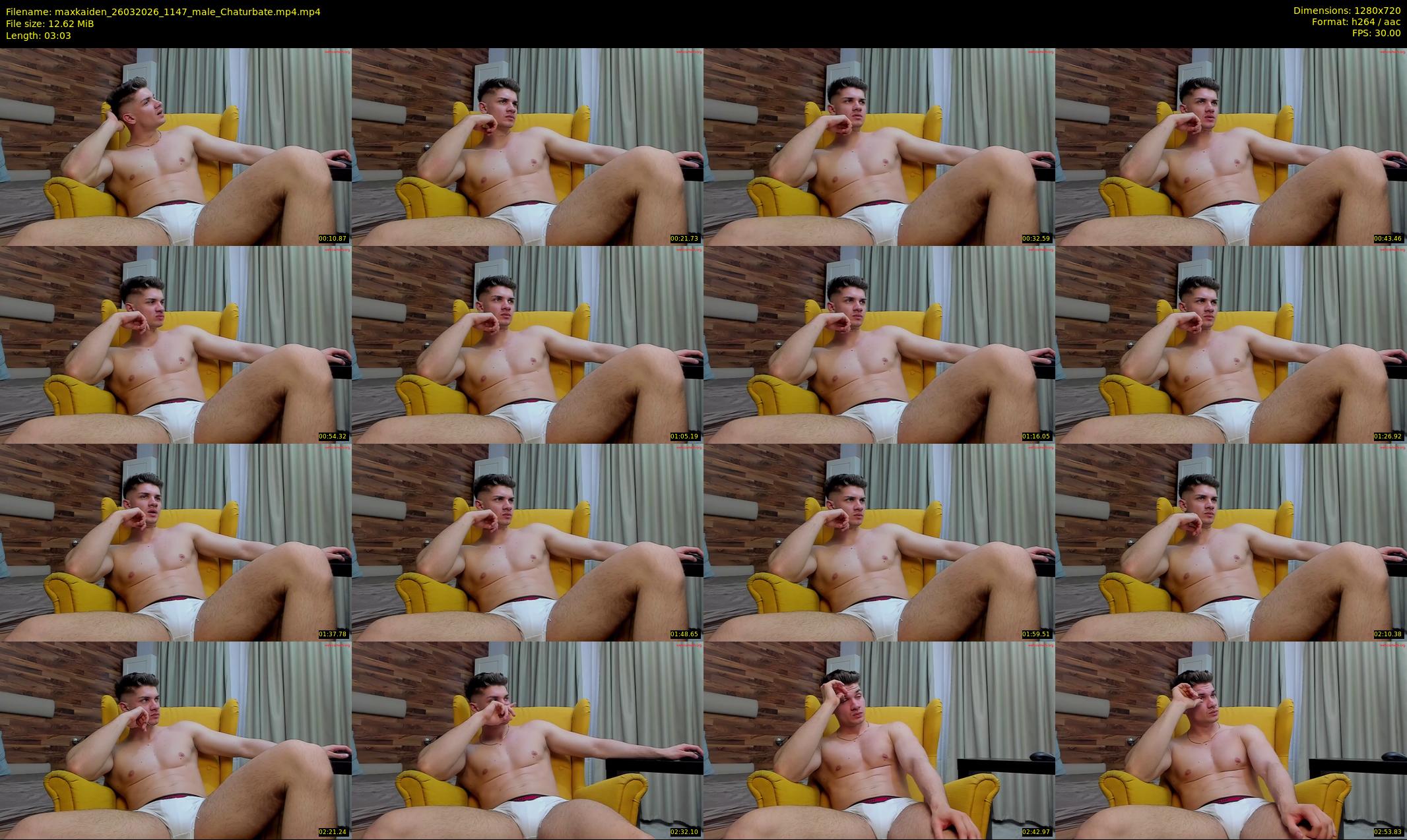 maxkaiden — 4 minute Chaturbate male cam show recording, 720p, Mar 26, 2026