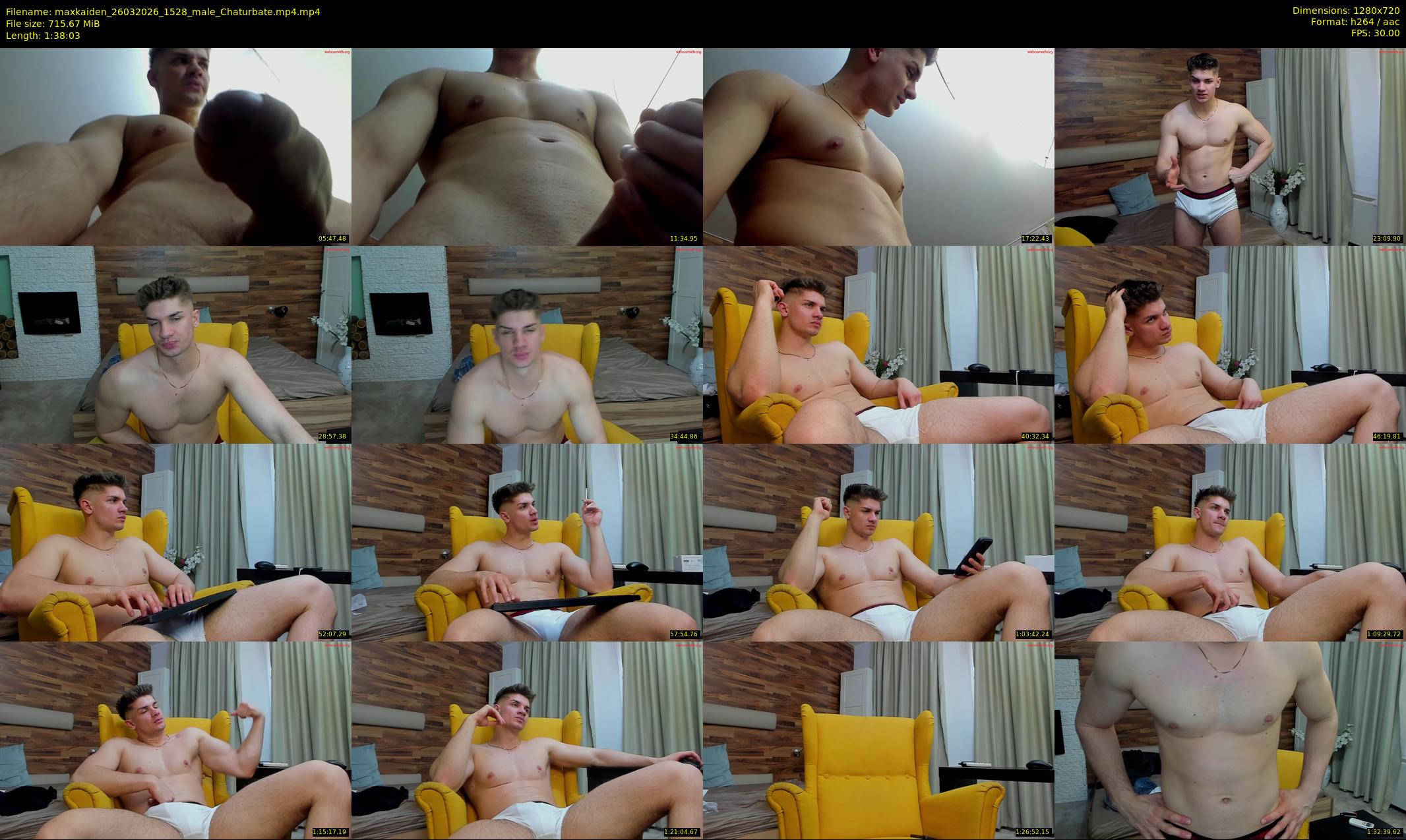 maxkaiden — 99 minute Chaturbate male cam show recording, 720p, Mar 26, 2026