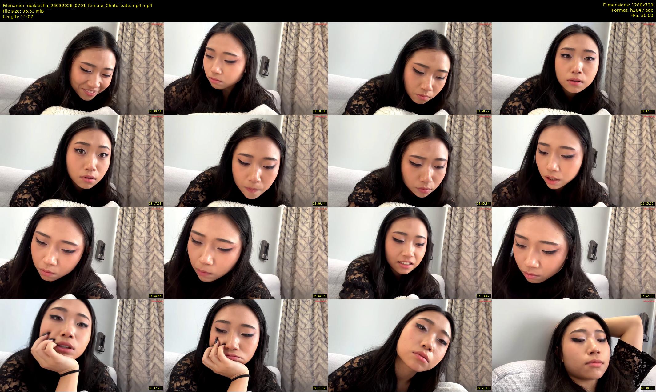 muiklecha — 12 minute Chaturbate female cam show recording, 720p, Mar 26, 2026