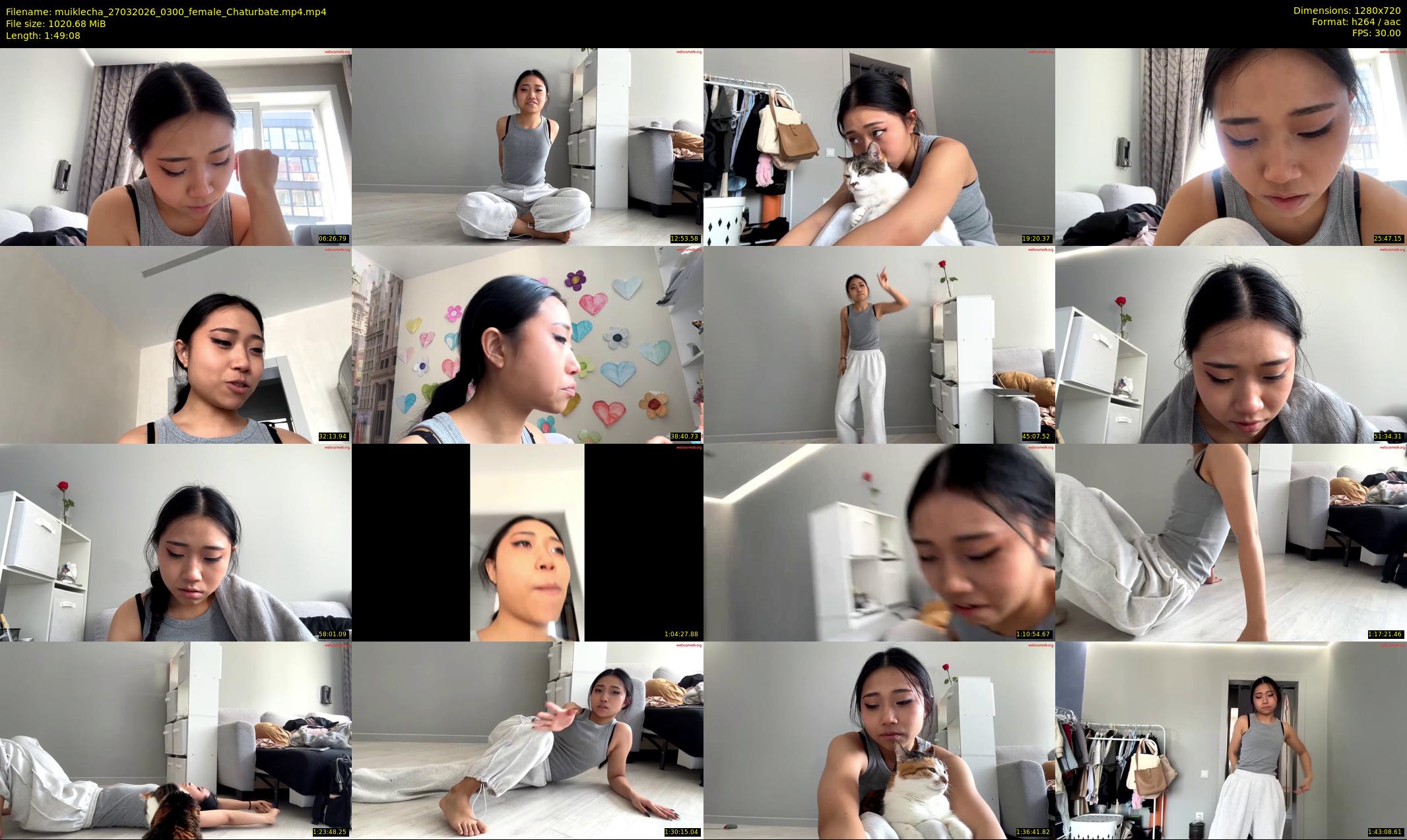 muiklecha — 110 minute Chaturbate female cam show recording, 720p, Mar 27, 2026