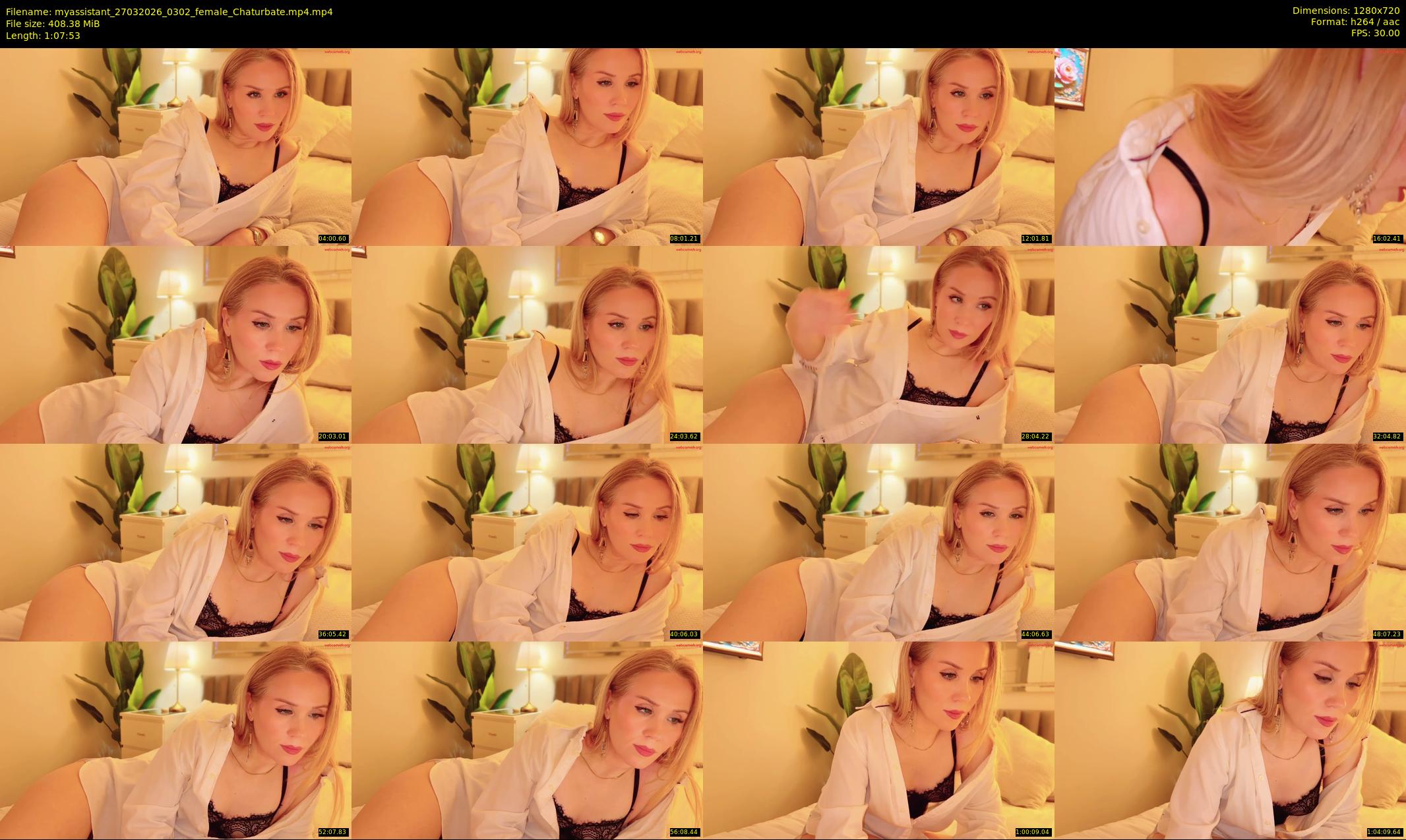 myassistant — 68 minute Chaturbate female cam show recording, 720p, Mar 27, 2026