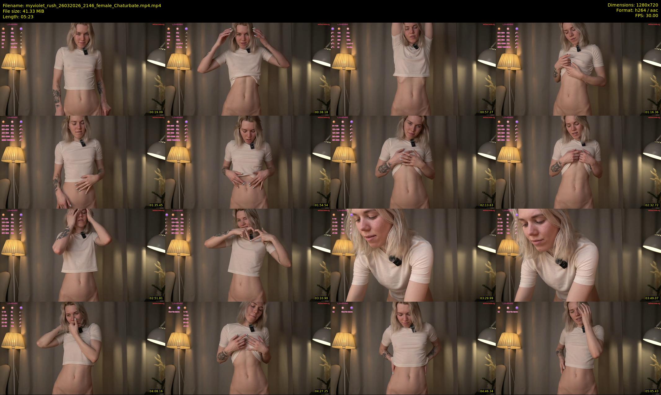 myviolet_rush — 6 minute Chaturbate female cam show recording, 720p, Mar 26, 2026