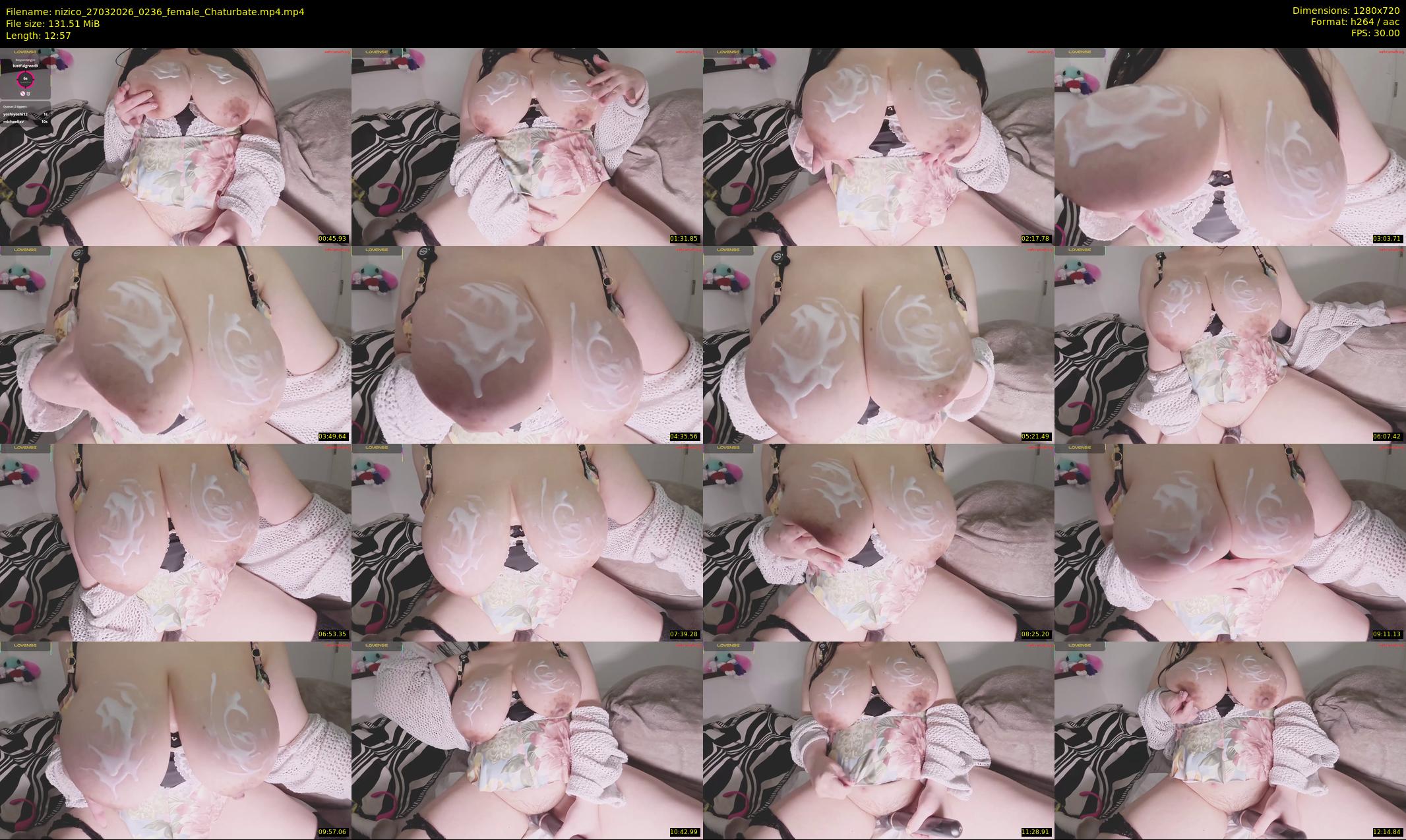 nizico — 13 minute Chaturbate female cam show recording, 720p, Mar 27, 2026