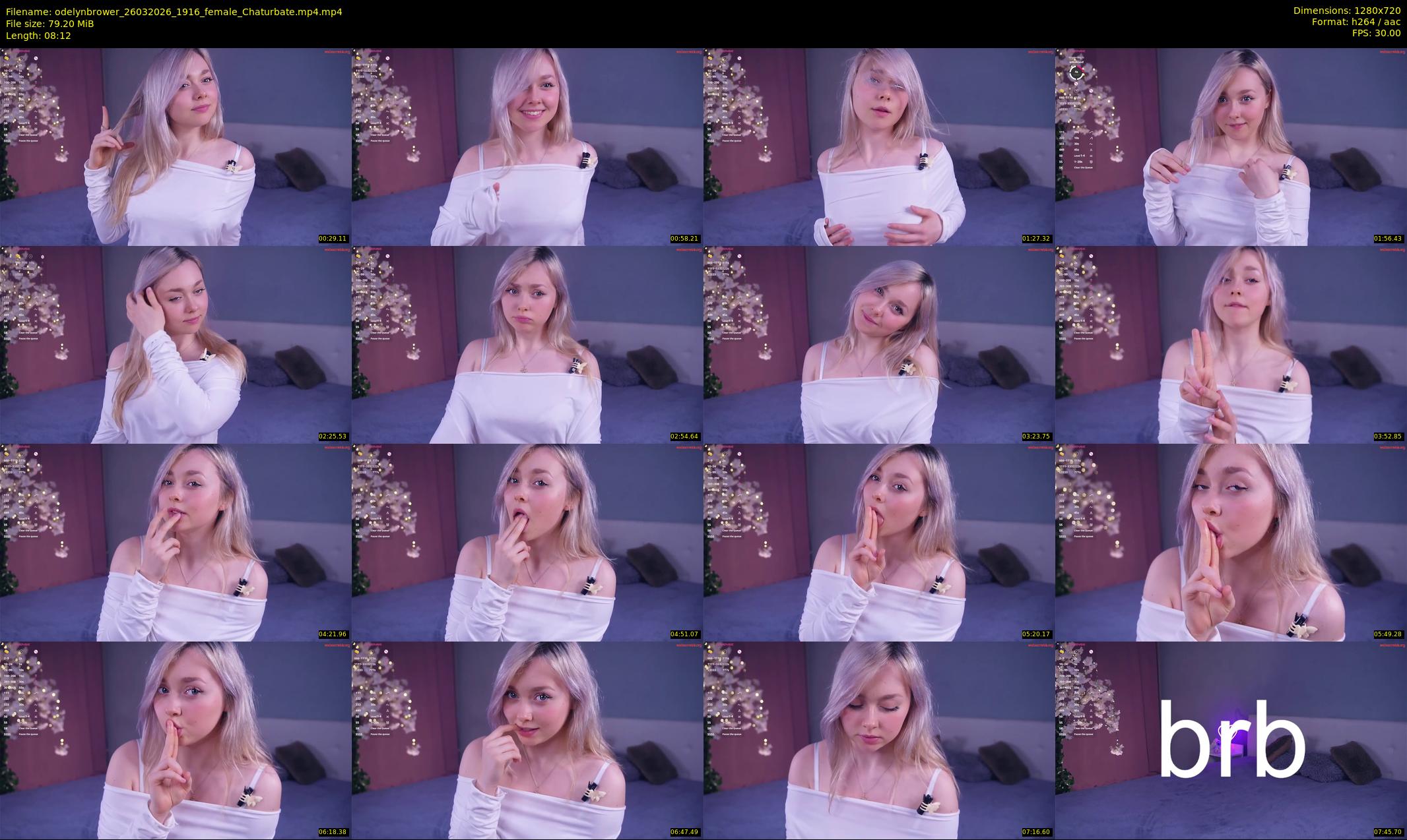 odelynbrower — 9 minute Chaturbate female cam show recording, 720p, Mar 26, 2026