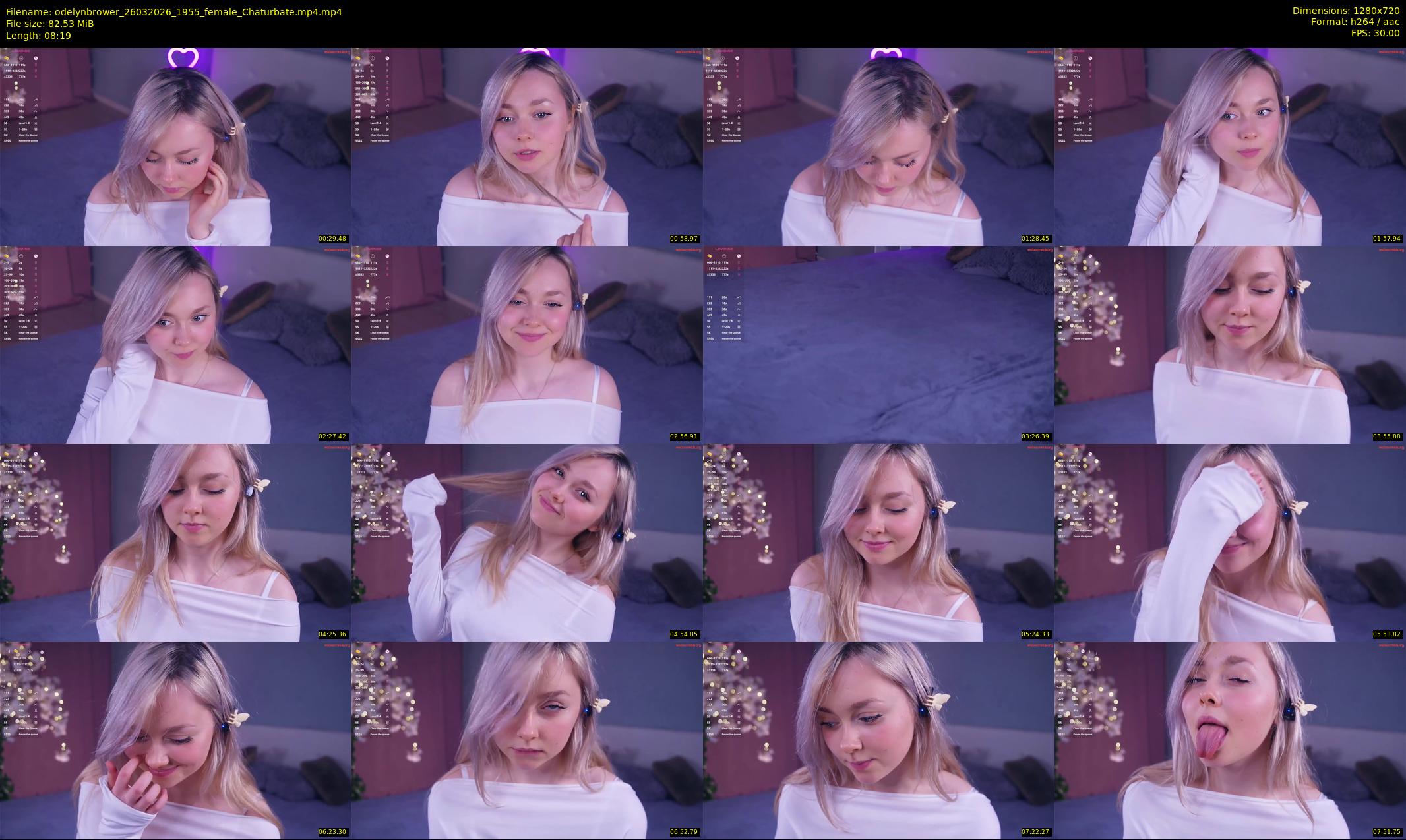 odelynbrower — 9 minute Chaturbate female cam show recording, 720p, Mar 26, 2026