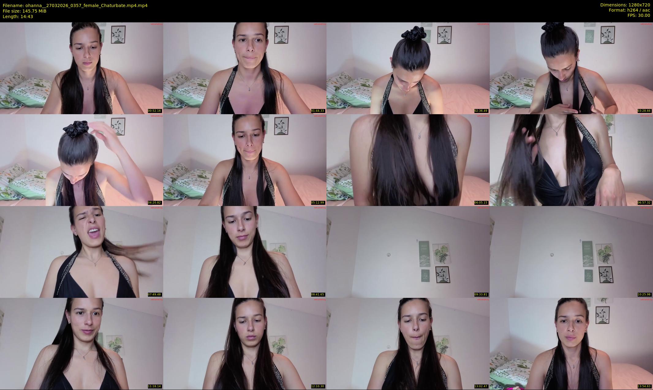 ohanna_ — 15 minute Chaturbate female cam show recording, 720p, Mar 27, 2026