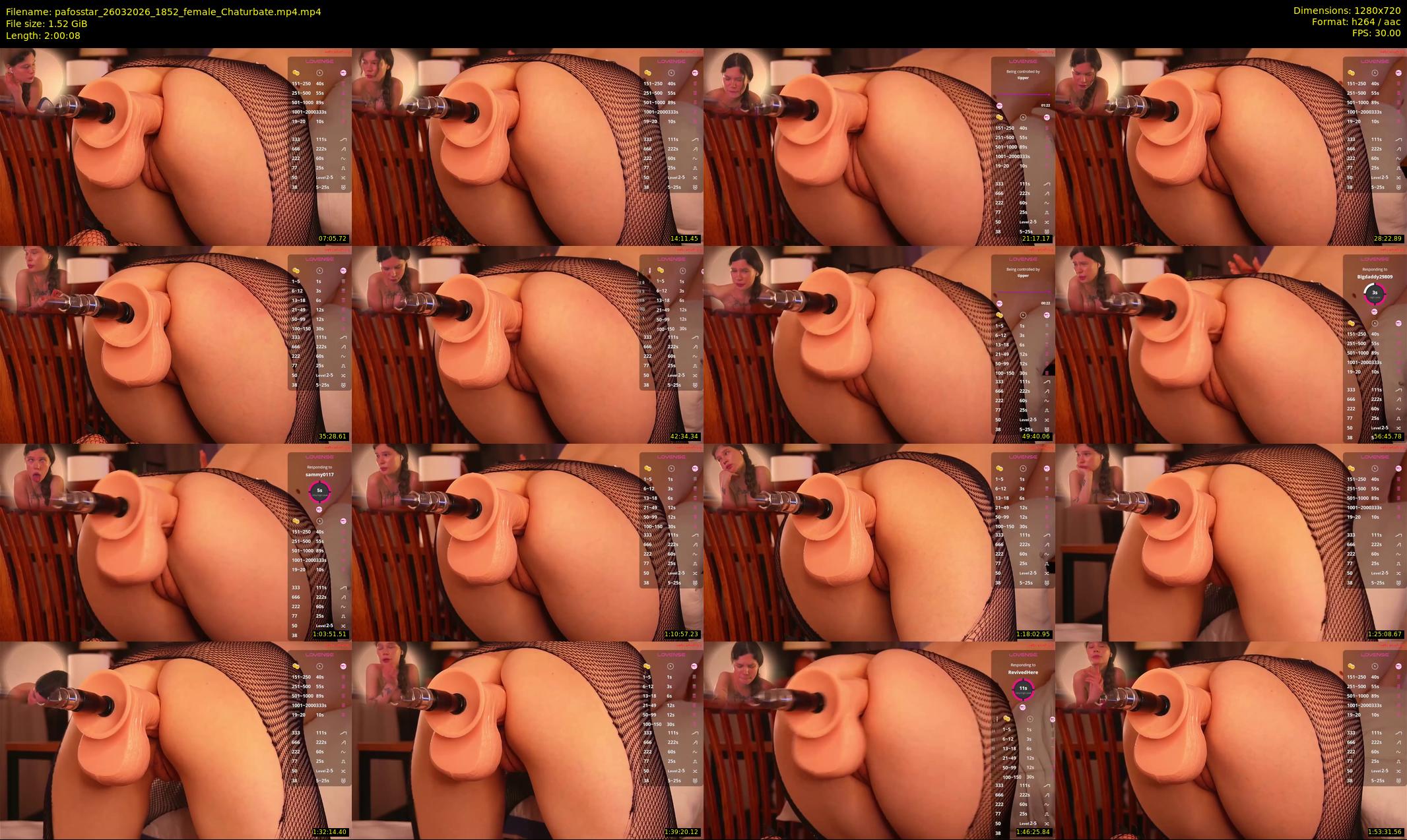 pafosstar — 121 minute Chaturbate female cam show recording, 720p, Mar 26, 2026