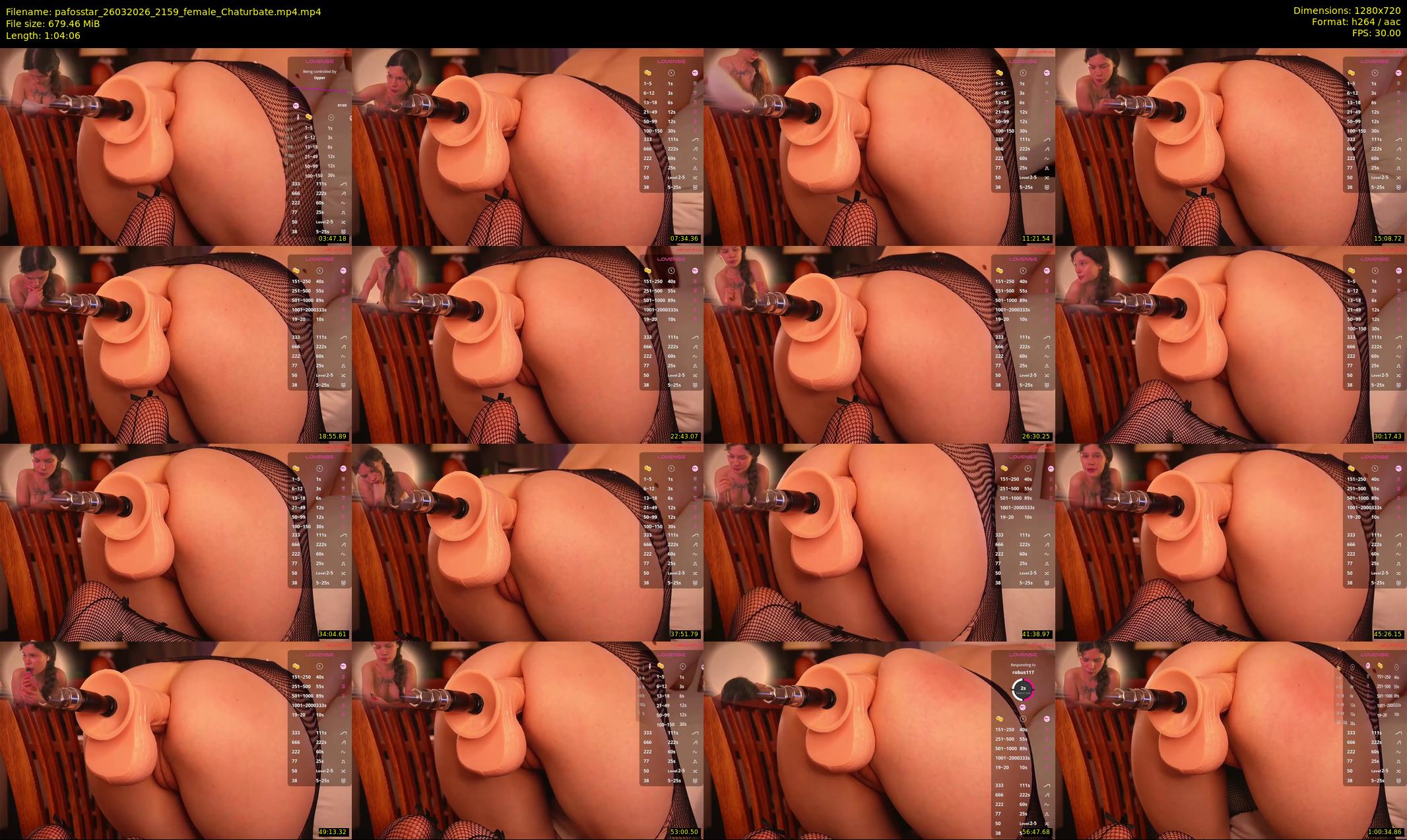 pafosstar — 65 minute Chaturbate female cam show recording, 720p, Mar 26, 2026