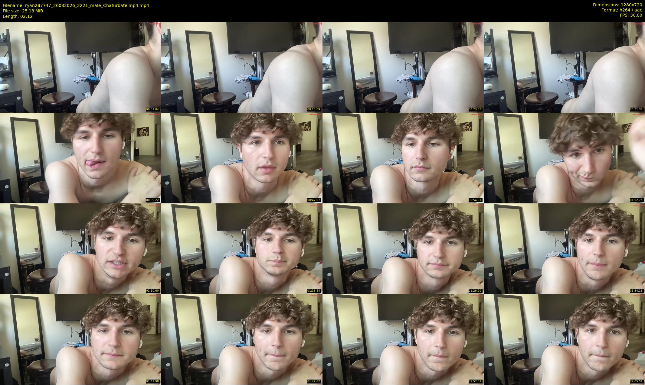 ryan287747 — 3 minute Chaturbate male cam show recording, 720p, Mar 26, 2026