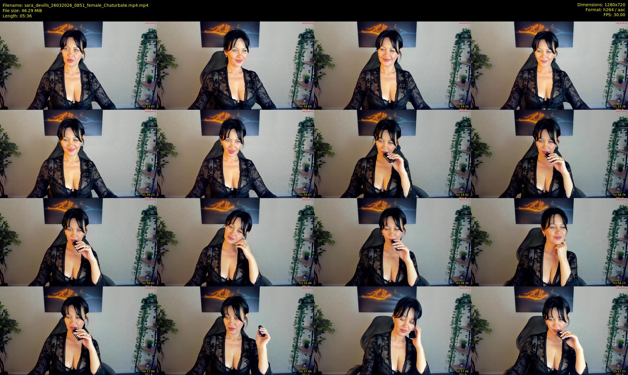 sara_devills — 6 minute Chaturbate female cam show recording, 720p, Mar 26, 2026
