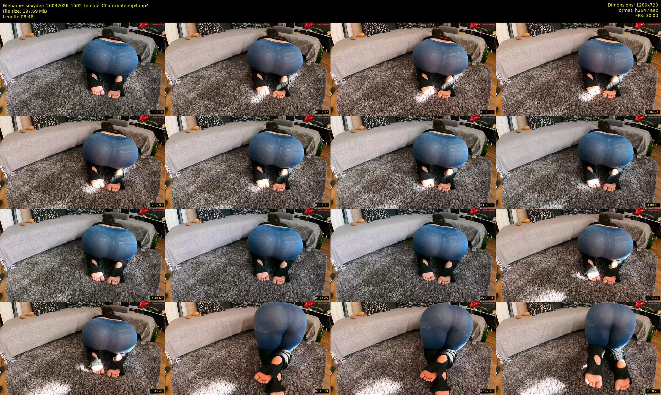 sexydea — 9 minute Chaturbate female cam show recording, 720p, Mar 26, 2026