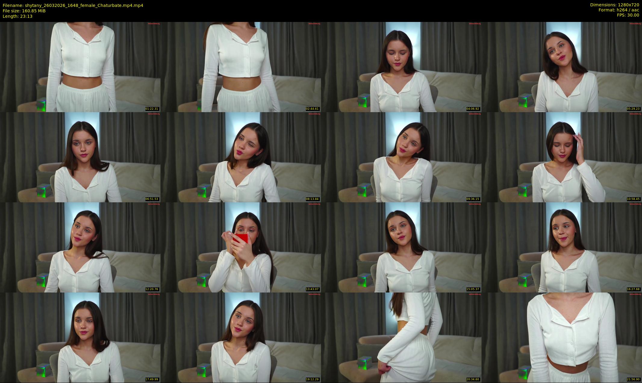 shytany — 24 minute Chaturbate female cam show recording, 720p, Mar 26, 2026