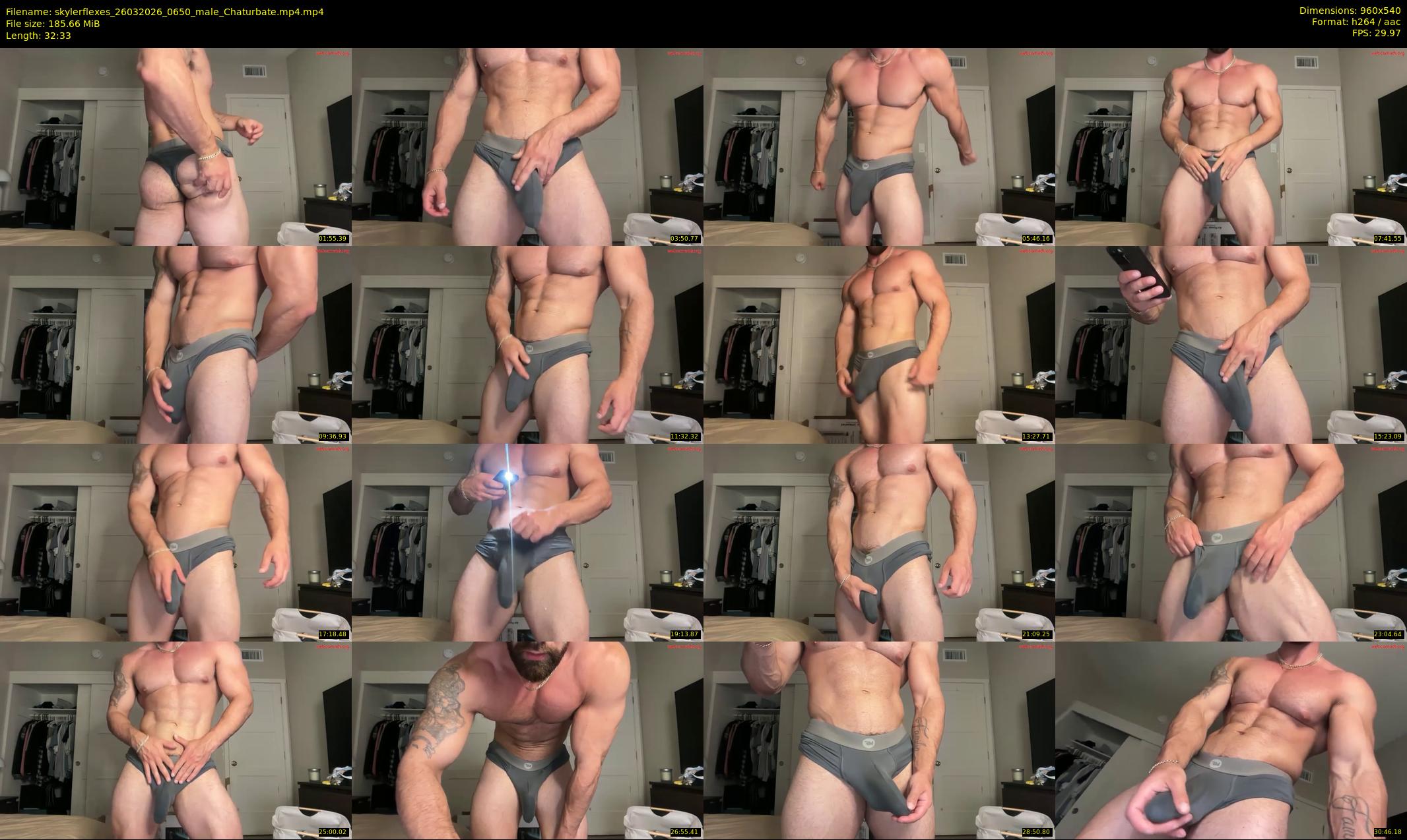 skylerflexes — 33 minute Chaturbate male cam show recording, 480p, Mar 26, 2026