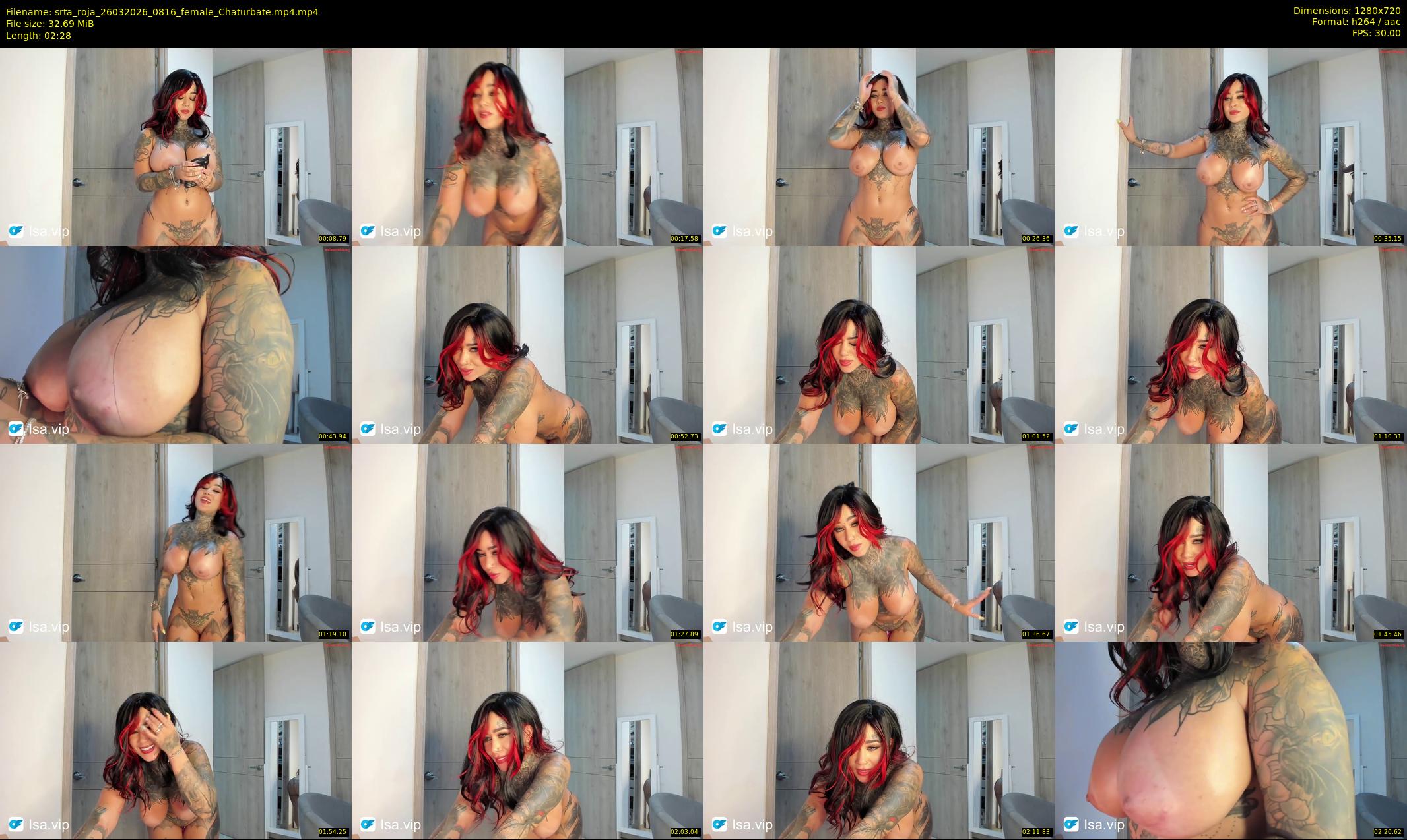 srta_roja — 3 minute Chaturbate female cam show recording, 720p, Mar 26, 2026