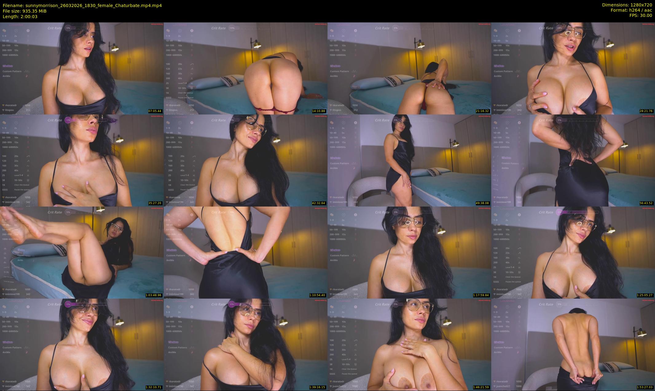 sunnymorrison — 121 minute Chaturbate female cam show recording, 720p, Mar 26, 2026