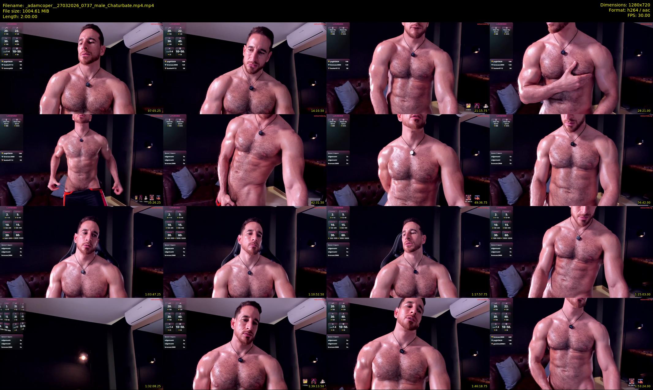 _adamcoper_ — 120 minute Chaturbate male cam show recording, 720p, Mar 27, 2026