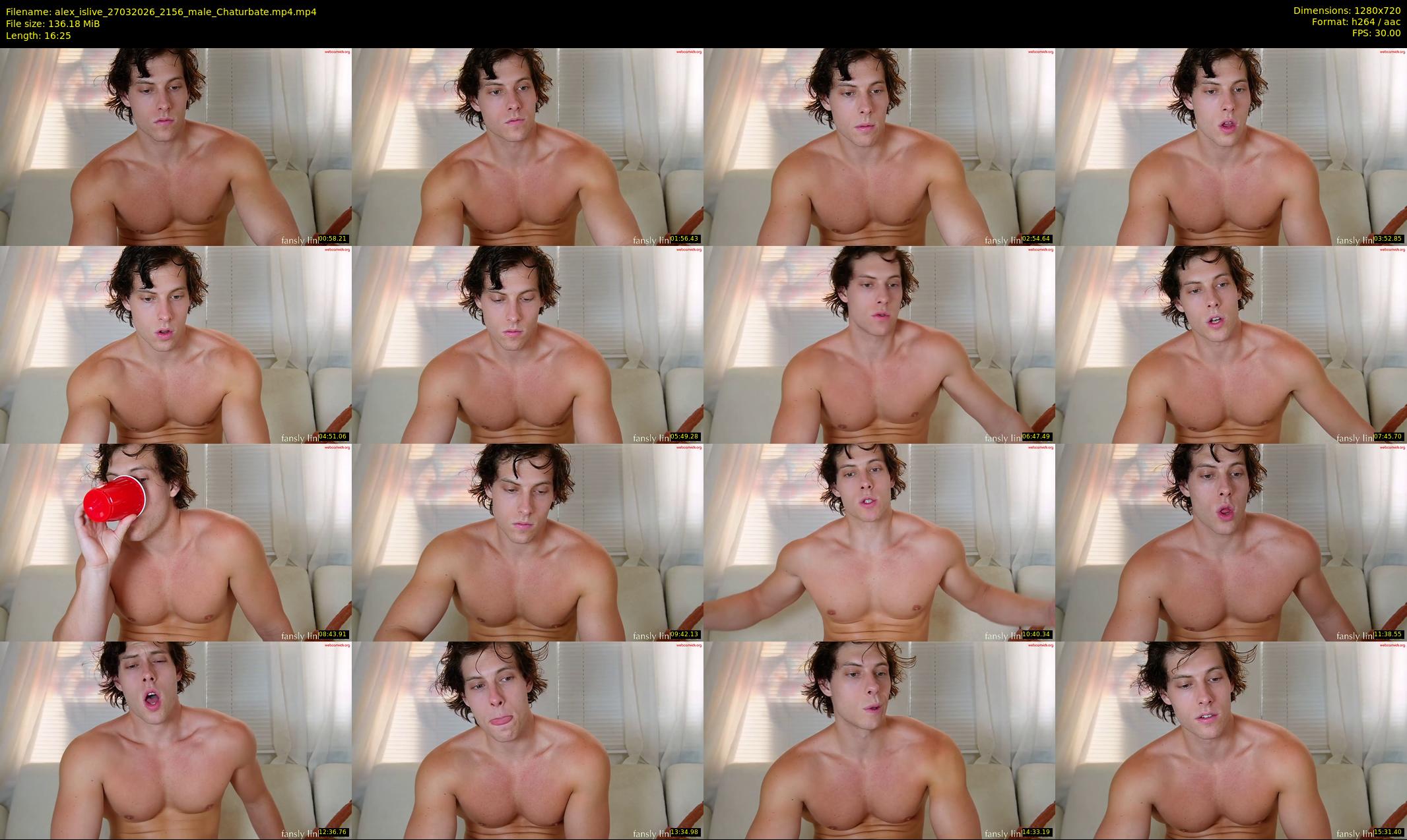 alex_islive — 17 minute Chaturbate male cam show recording, 720p, Mar 27, 2026