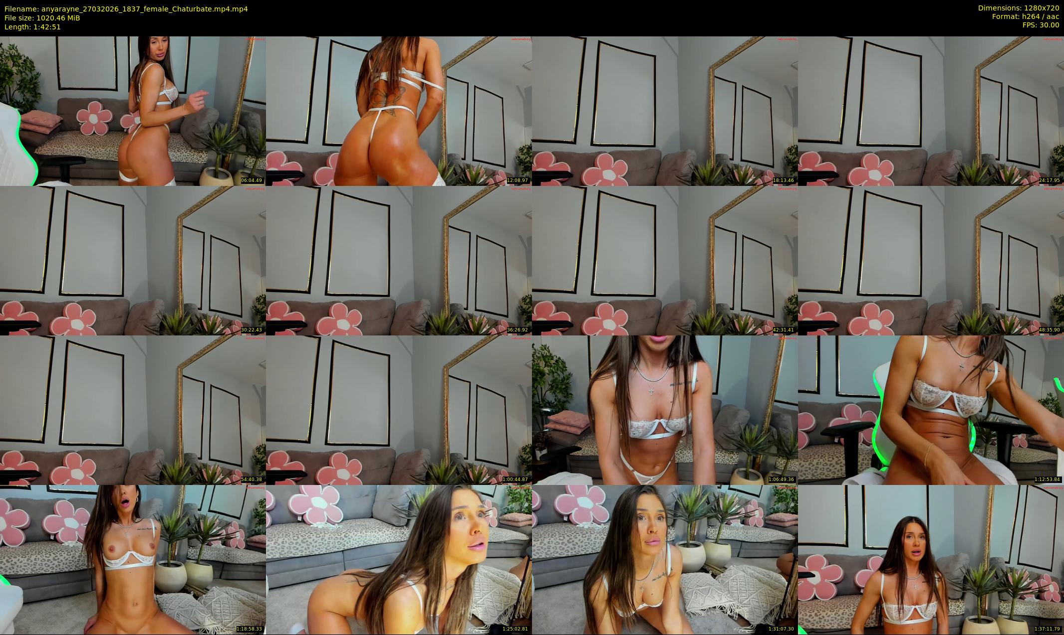 anyarayne — 103 minute Chaturbate female cam show recording, 720p, Mar 27, 2026