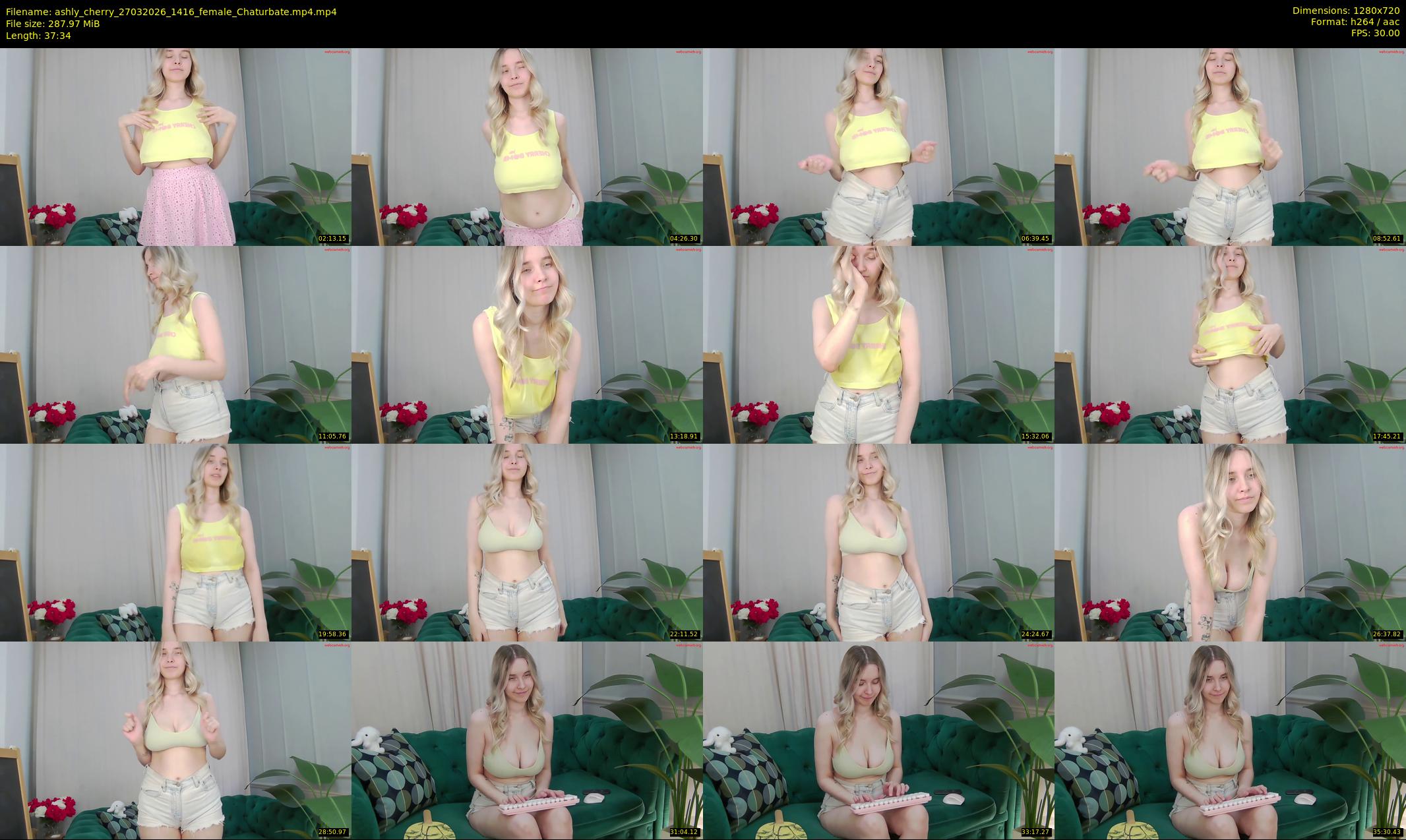 ashly_cherry — 38 minute Chaturbate female cam show recording, 720p, Mar 27, 2026