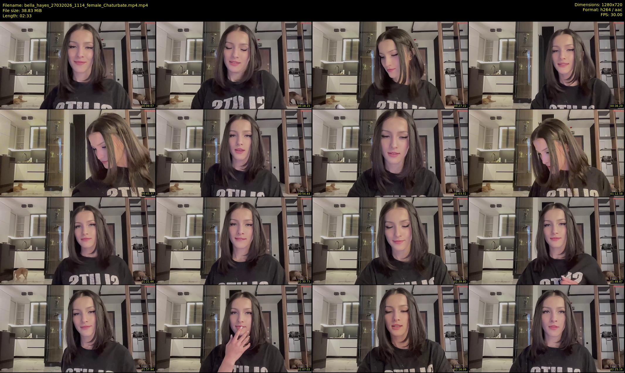 bella_hayes — 3 minute Chaturbate female cam show recording, 720p, Mar 27, 2026