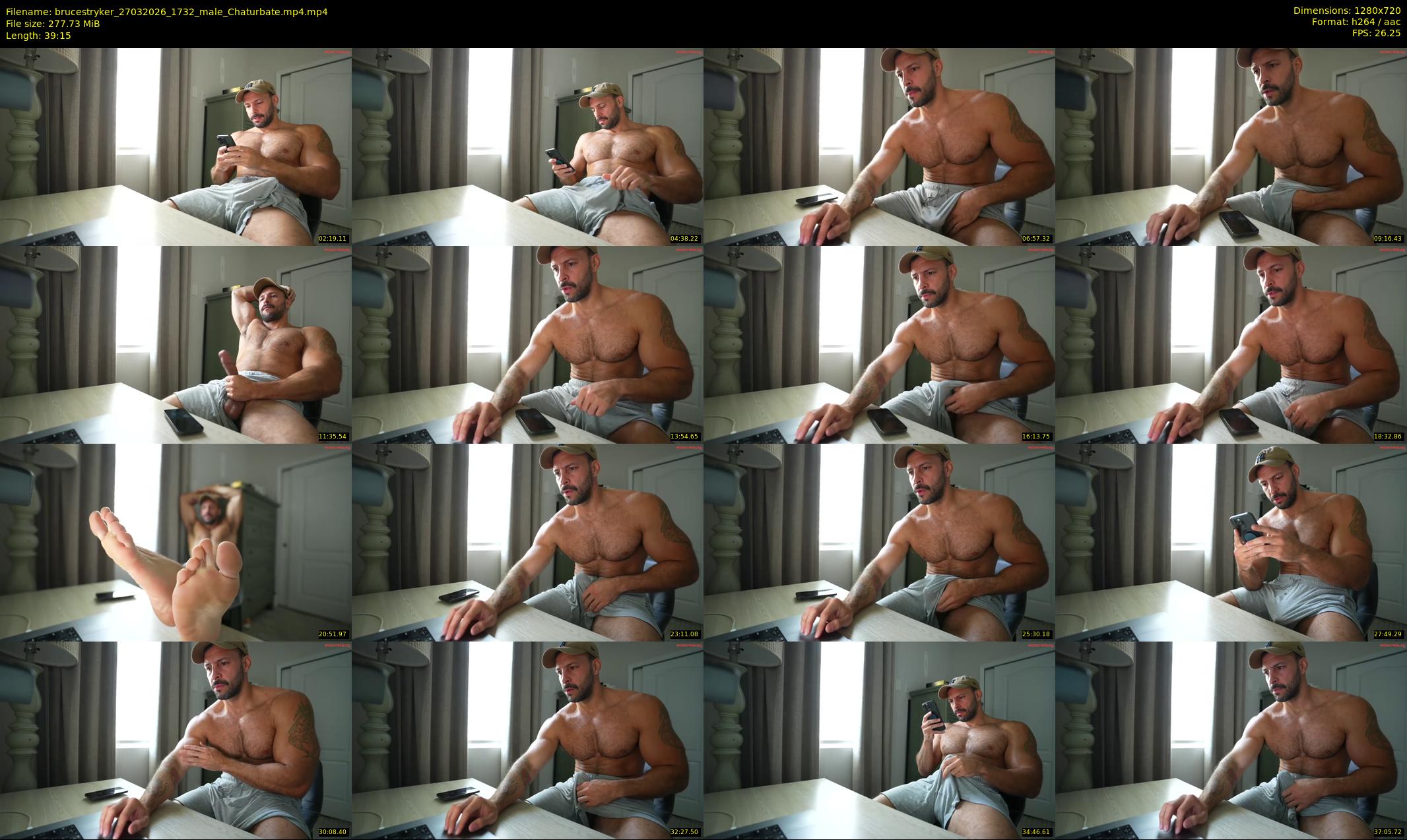 brucestryker — 40 minute Chaturbate male cam show recording, 720p, Mar 27, 2026