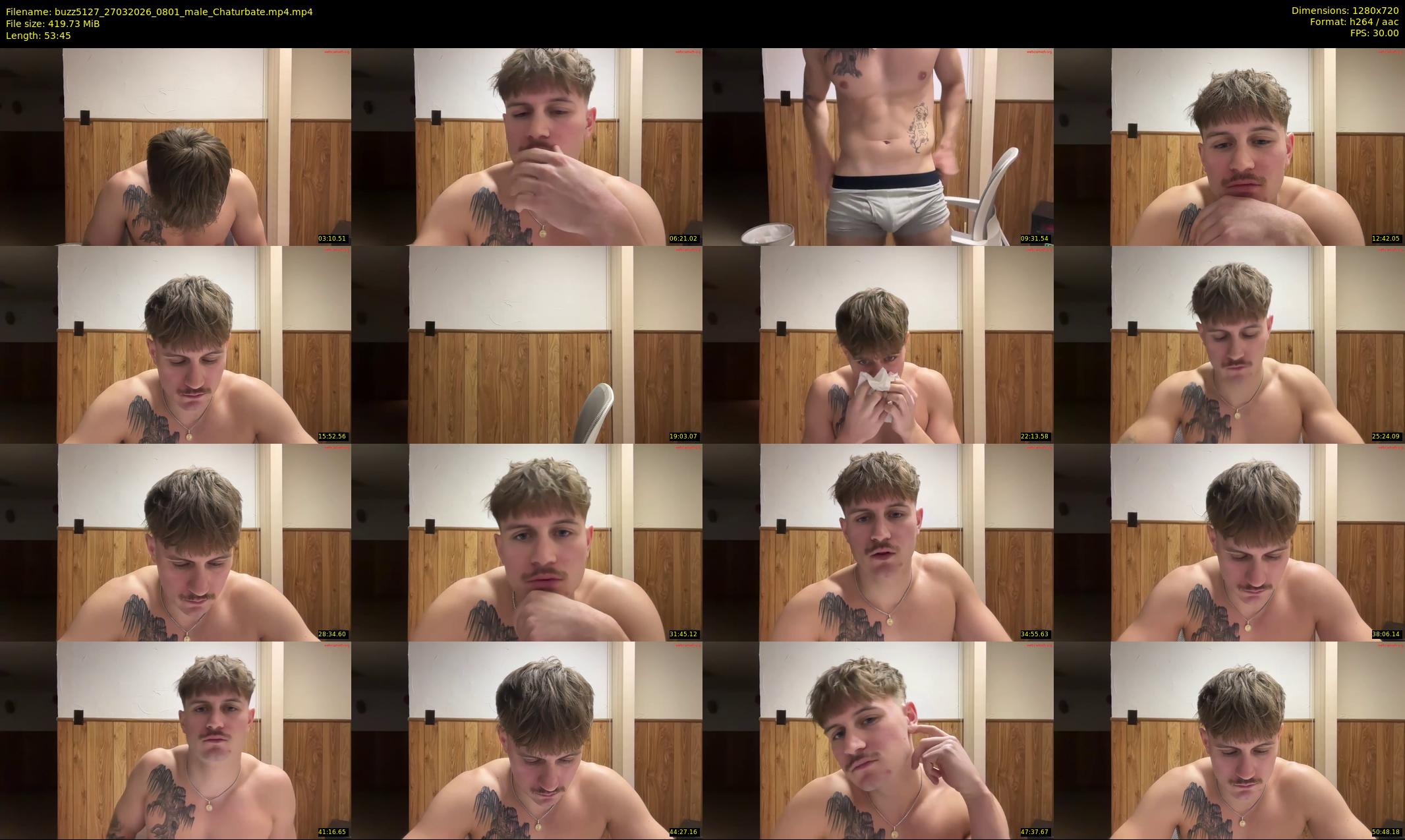 buzz5127 — 54 minute Chaturbate male cam show recording, 720p, Mar 27, 2026
