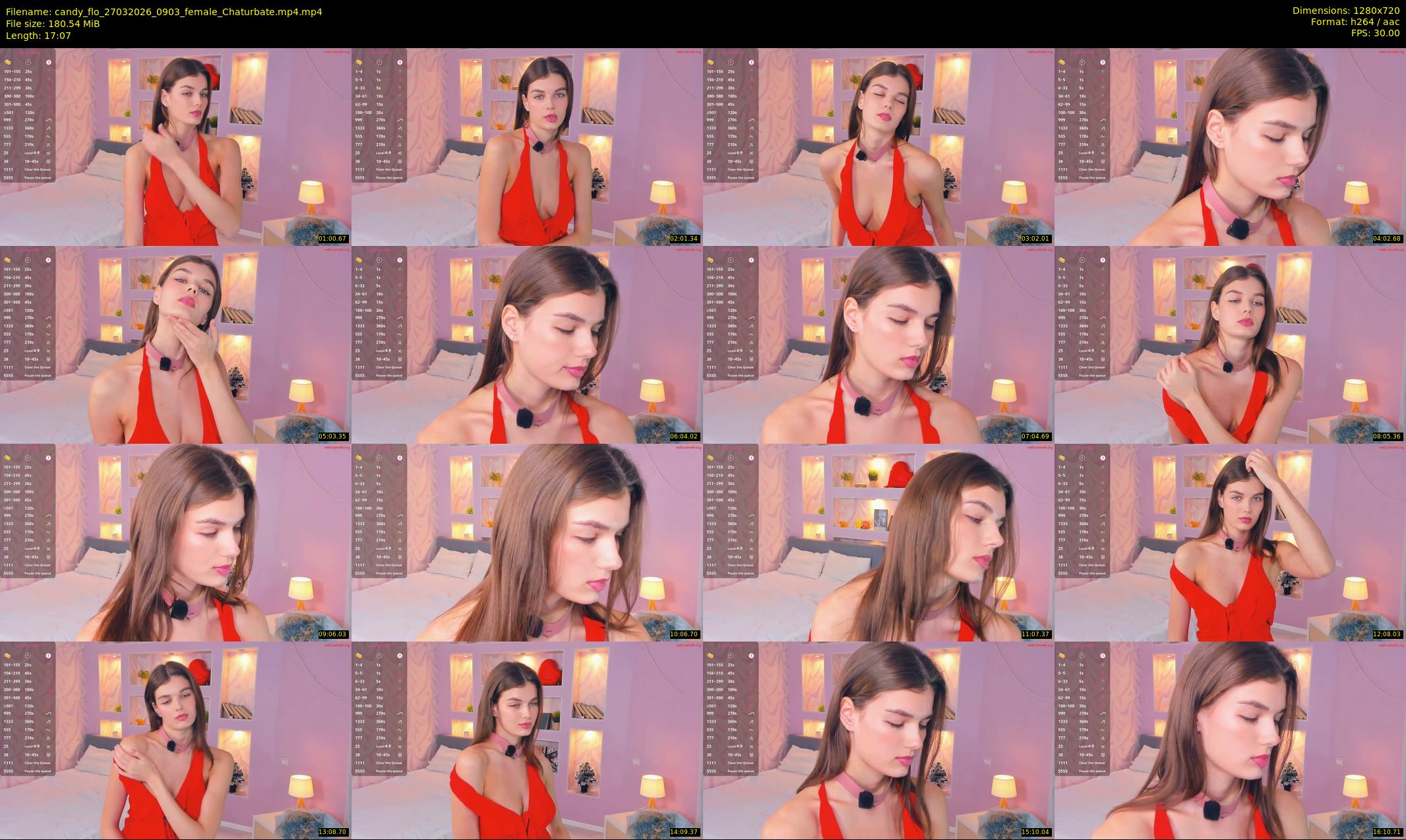 candy_flo — 18 minute Chaturbate female cam show recording, 720p, Mar 27, 2026
