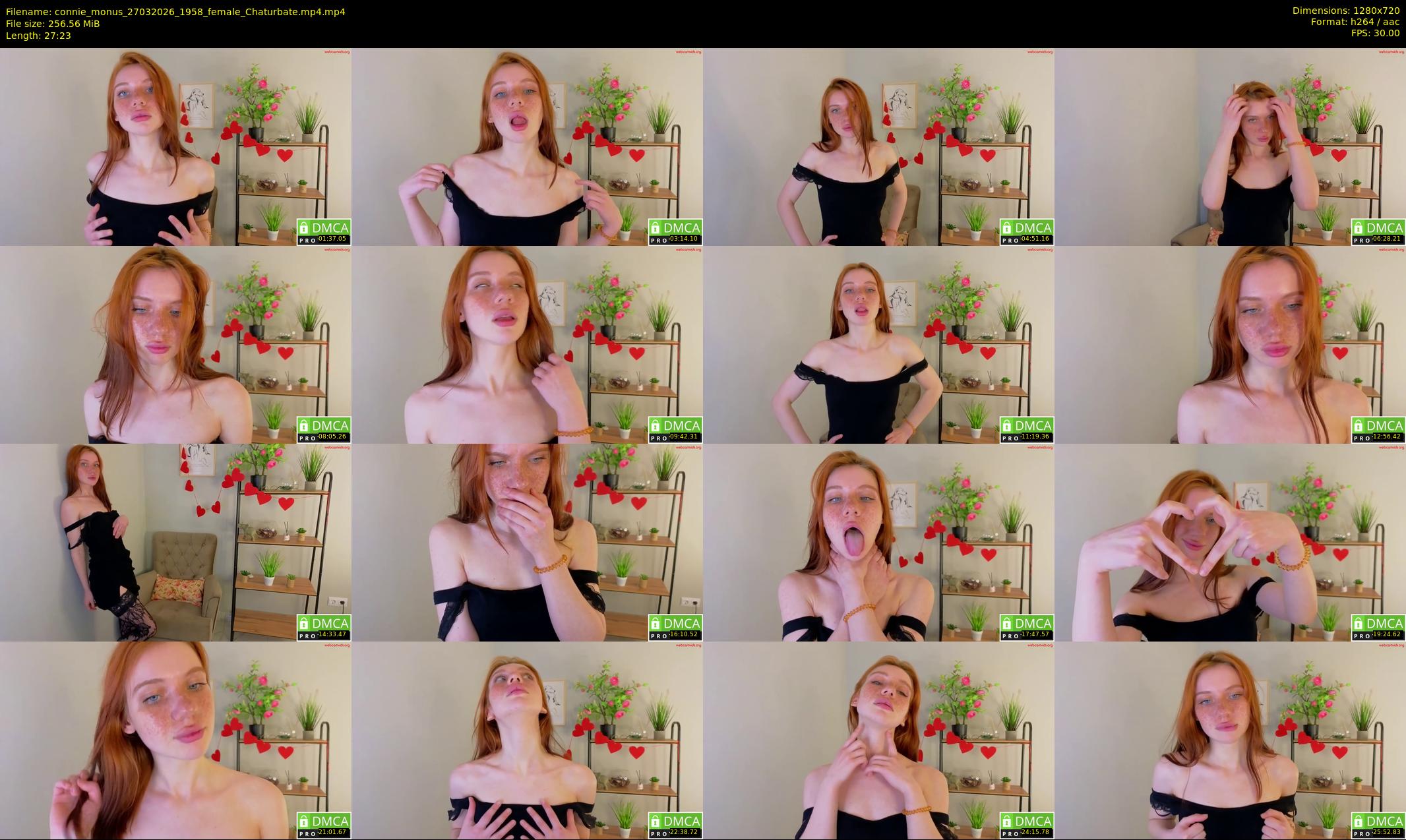 connie_monus — 28 minute Chaturbate female cam show recording, 720p, Mar 27, 2026