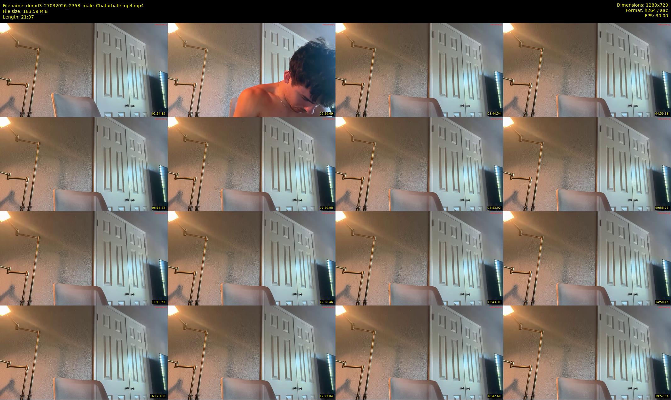 domd3 — 22 minute Chaturbate male cam show recording, 720p, Mar 27, 2026