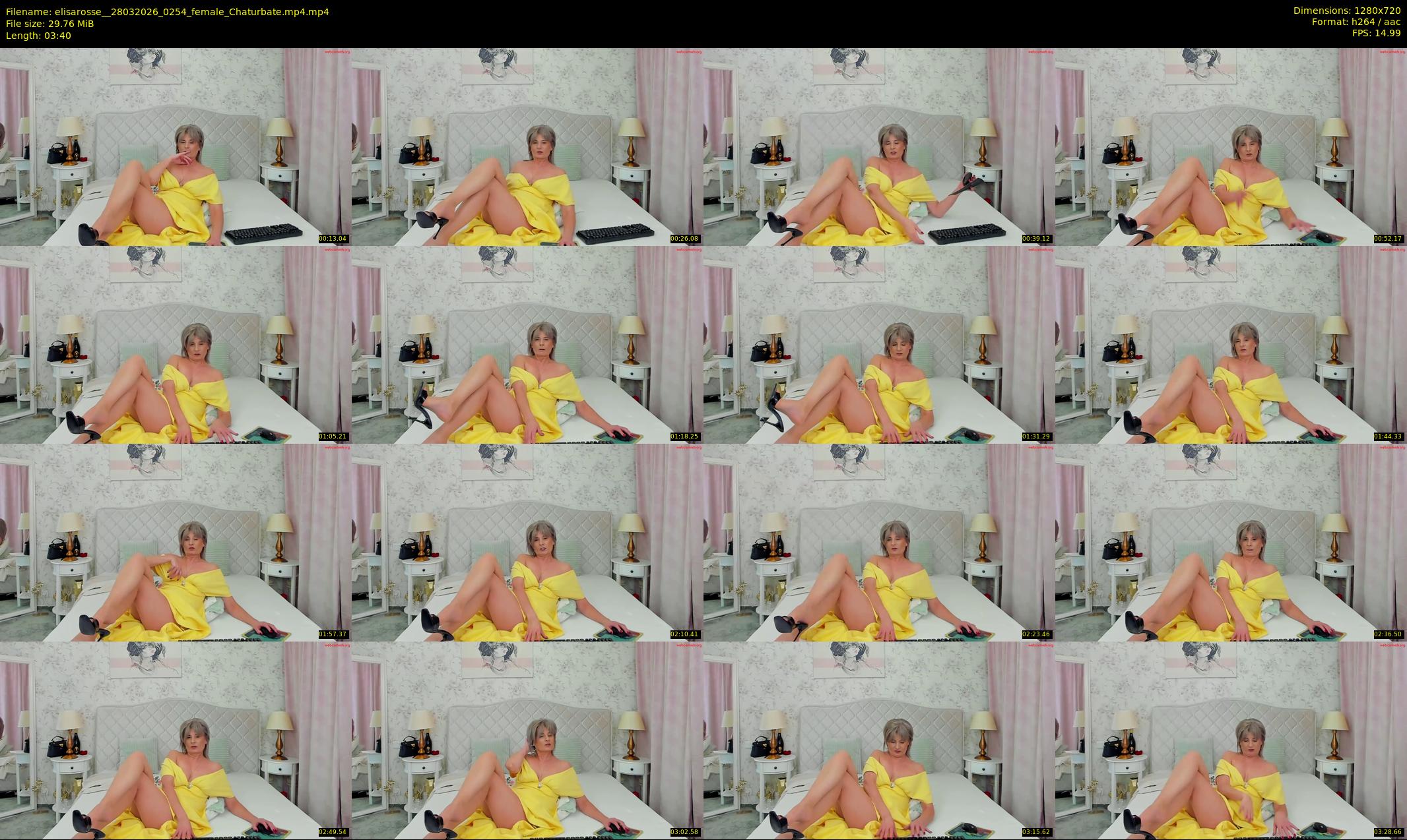 elisarosse_ — 4 minute Chaturbate female cam show recording, 720p, Mar 28, 2026