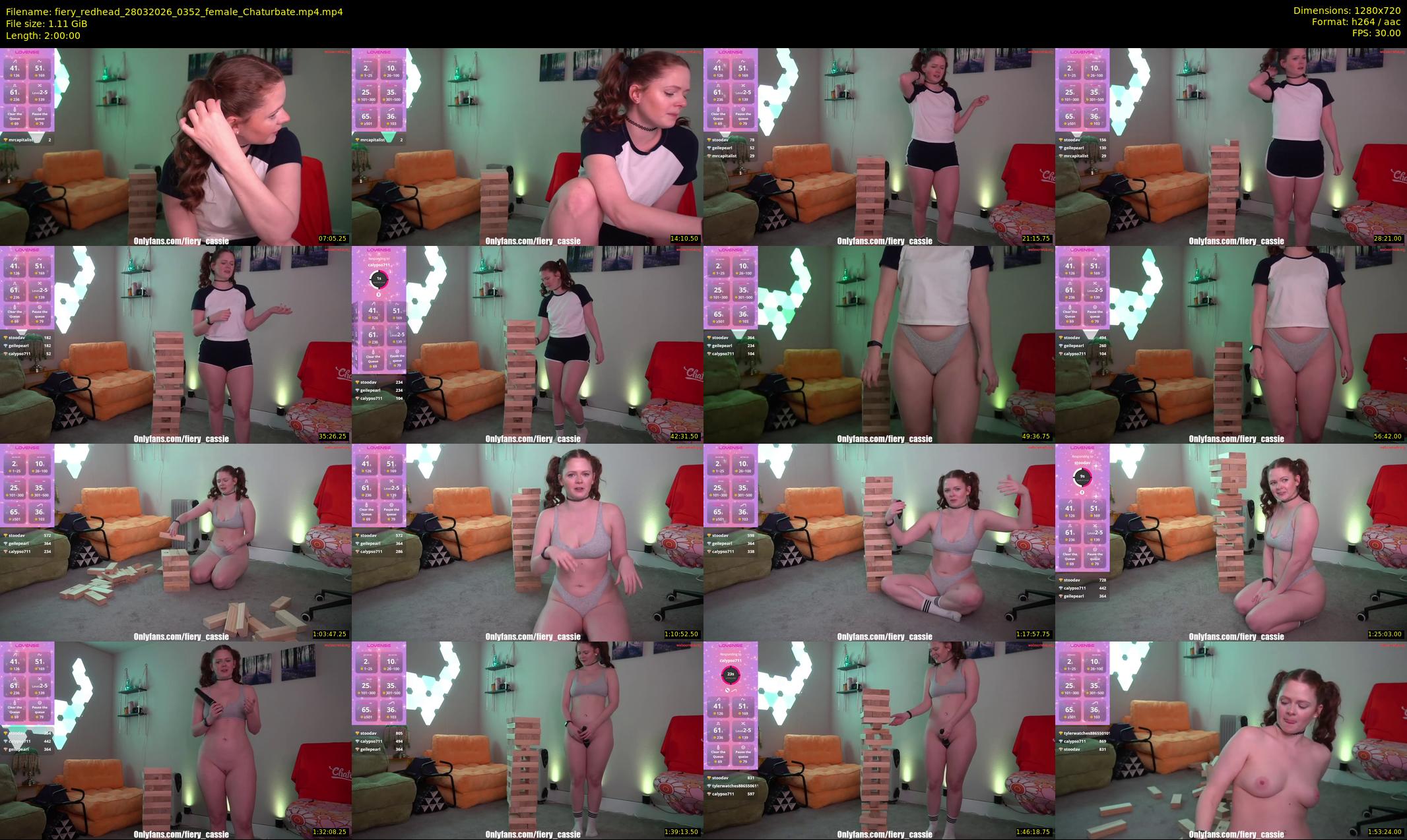fiery_redhead — 120 minute Chaturbate female cam show recording, 720p, Mar 28, 2026