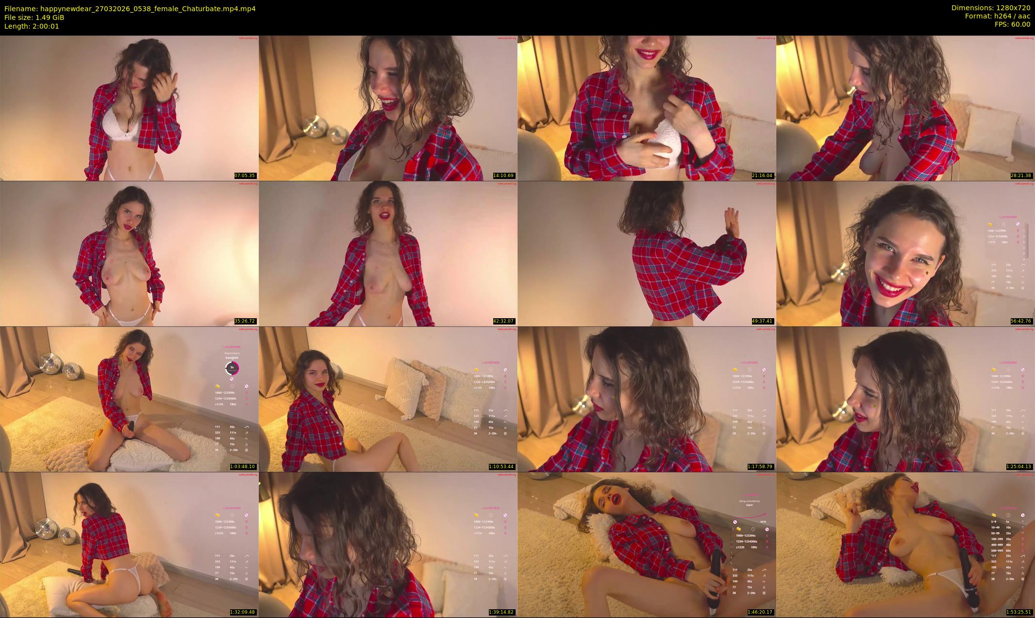 happynewdear — 121 minute Chaturbate female cam show recording, 720p, Mar 27, 2026