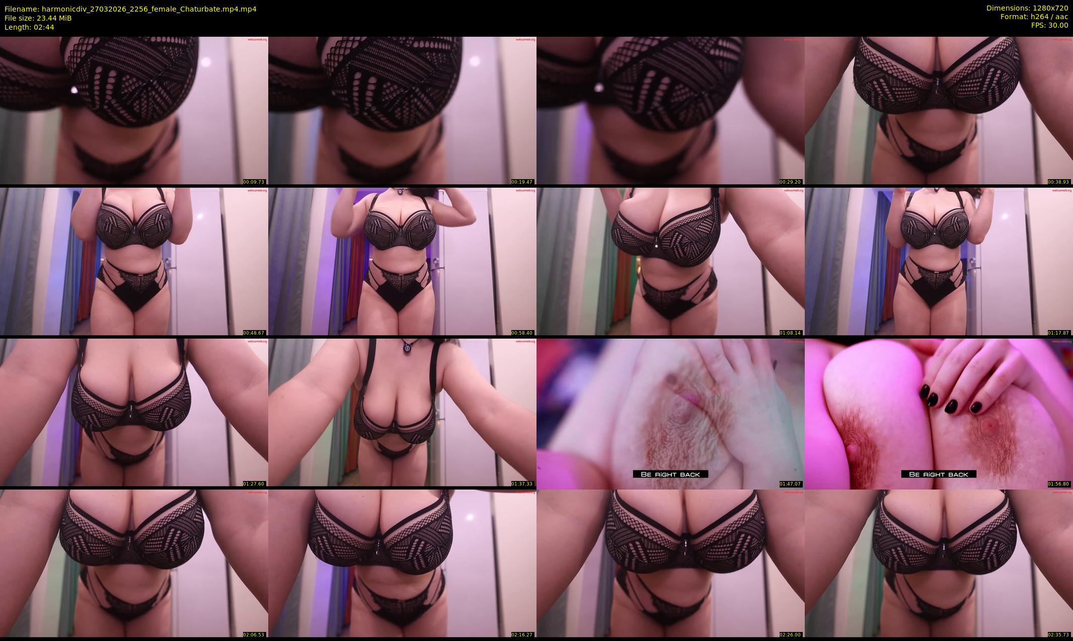 harmonicdiv — 3 minute Chaturbate female cam show recording, 720p, Mar 27, 2026