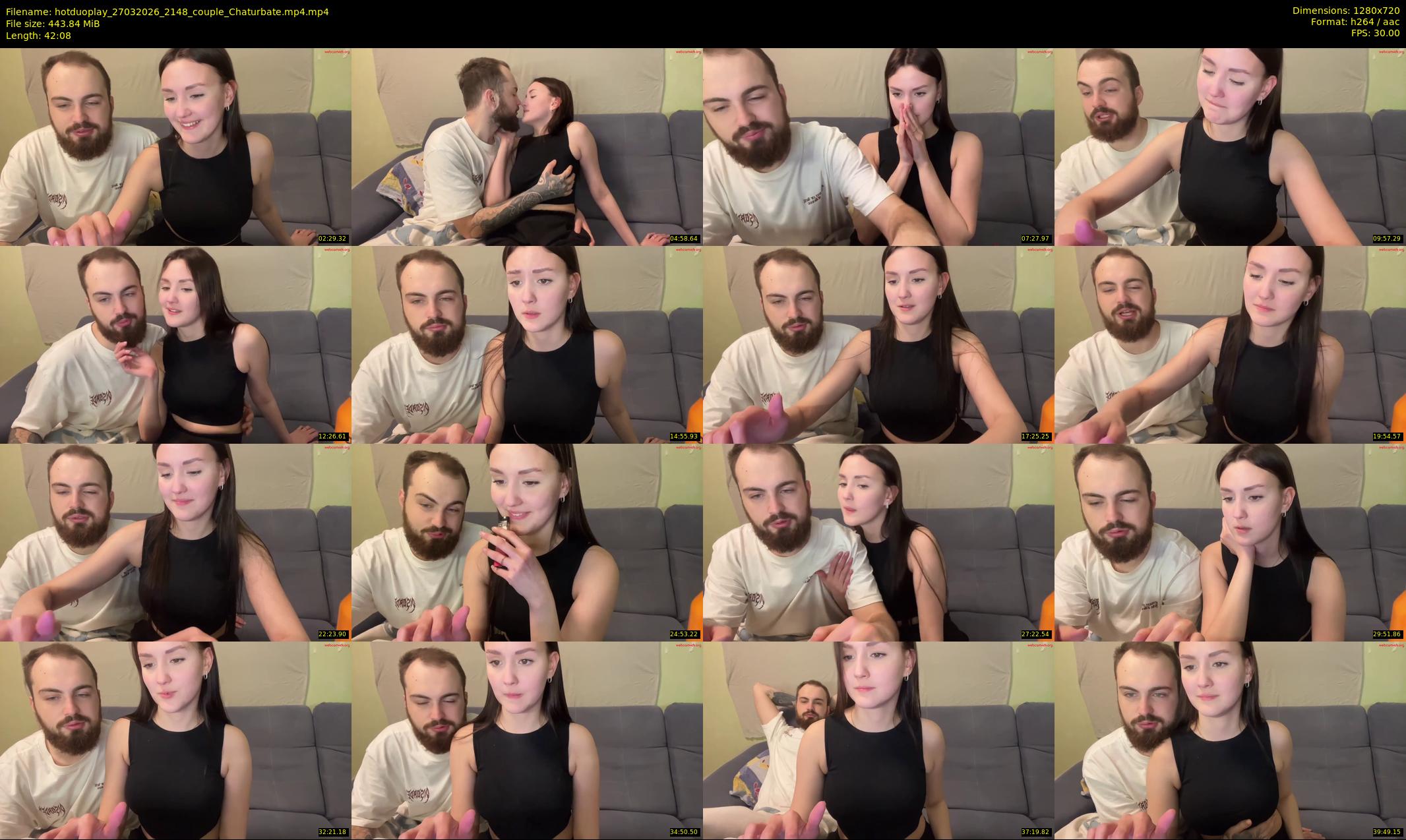 hotduoplay — 43 minute Chaturbate couple cam show recording, 720p, Mar 27, 2026