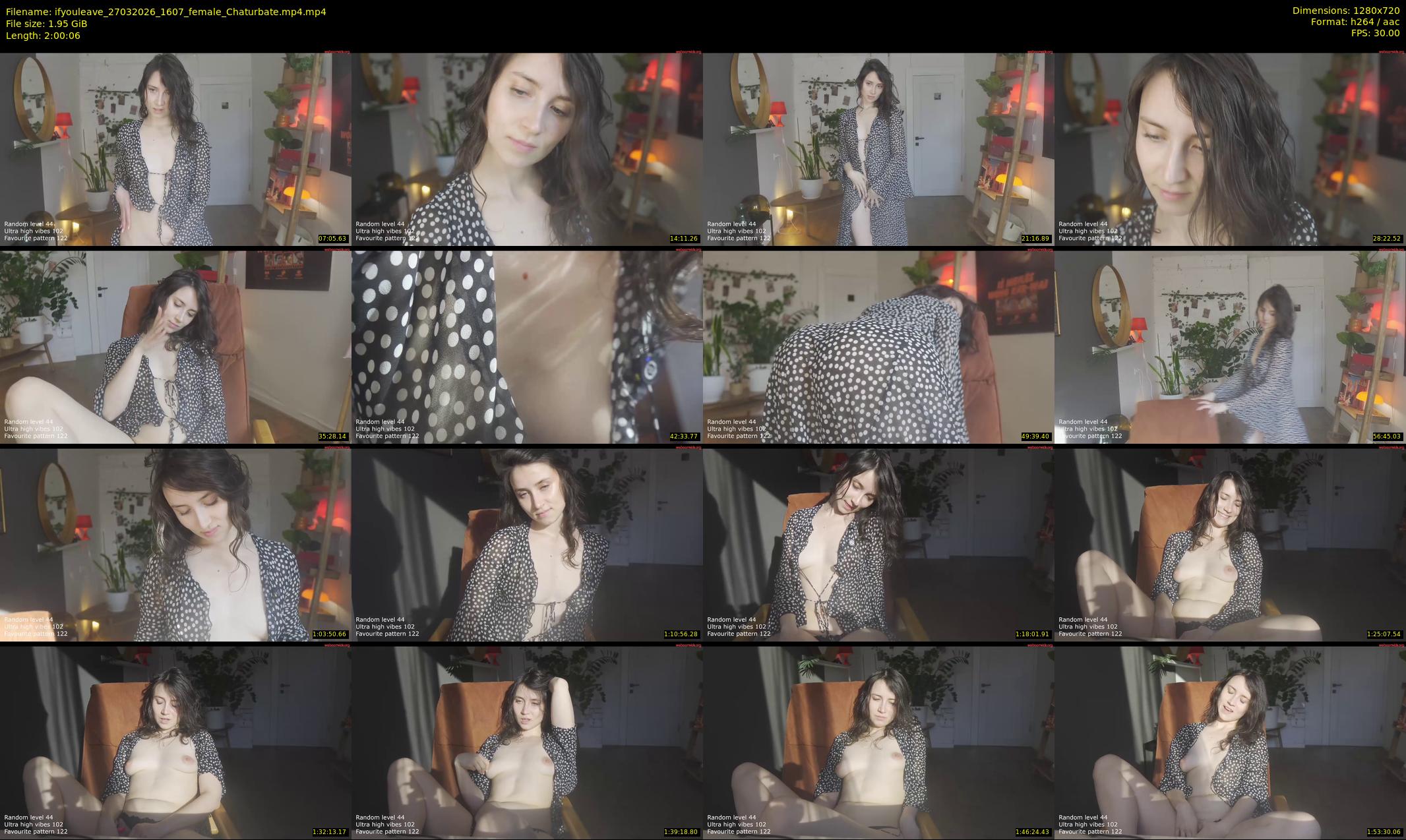 ifyouleave — 121 minute Chaturbate female cam show recording, 720p, Mar 27, 2026